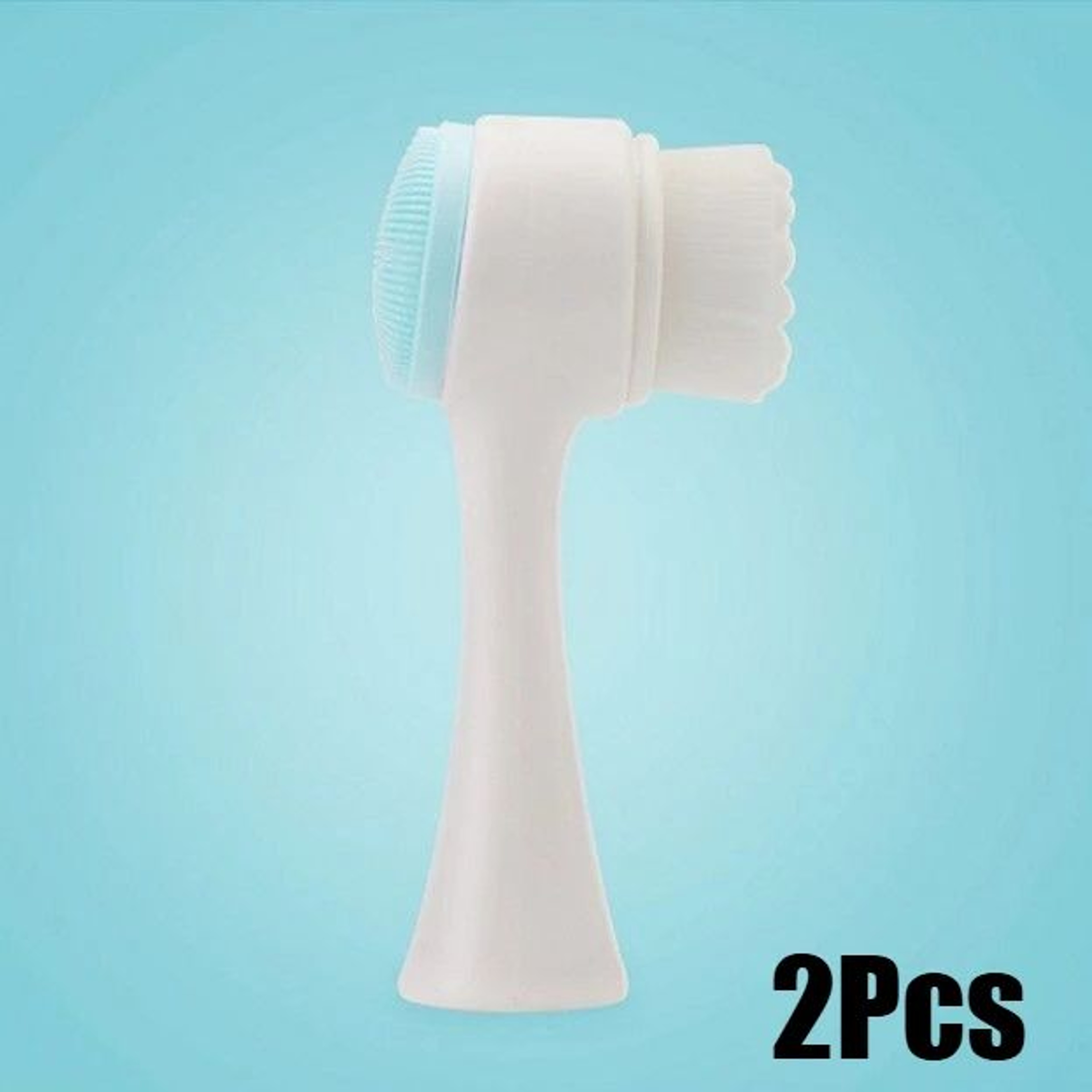 2 In 1 Silicone Face Scrub Brush Facial Cleansing Brush Pore Exfoliator 10
