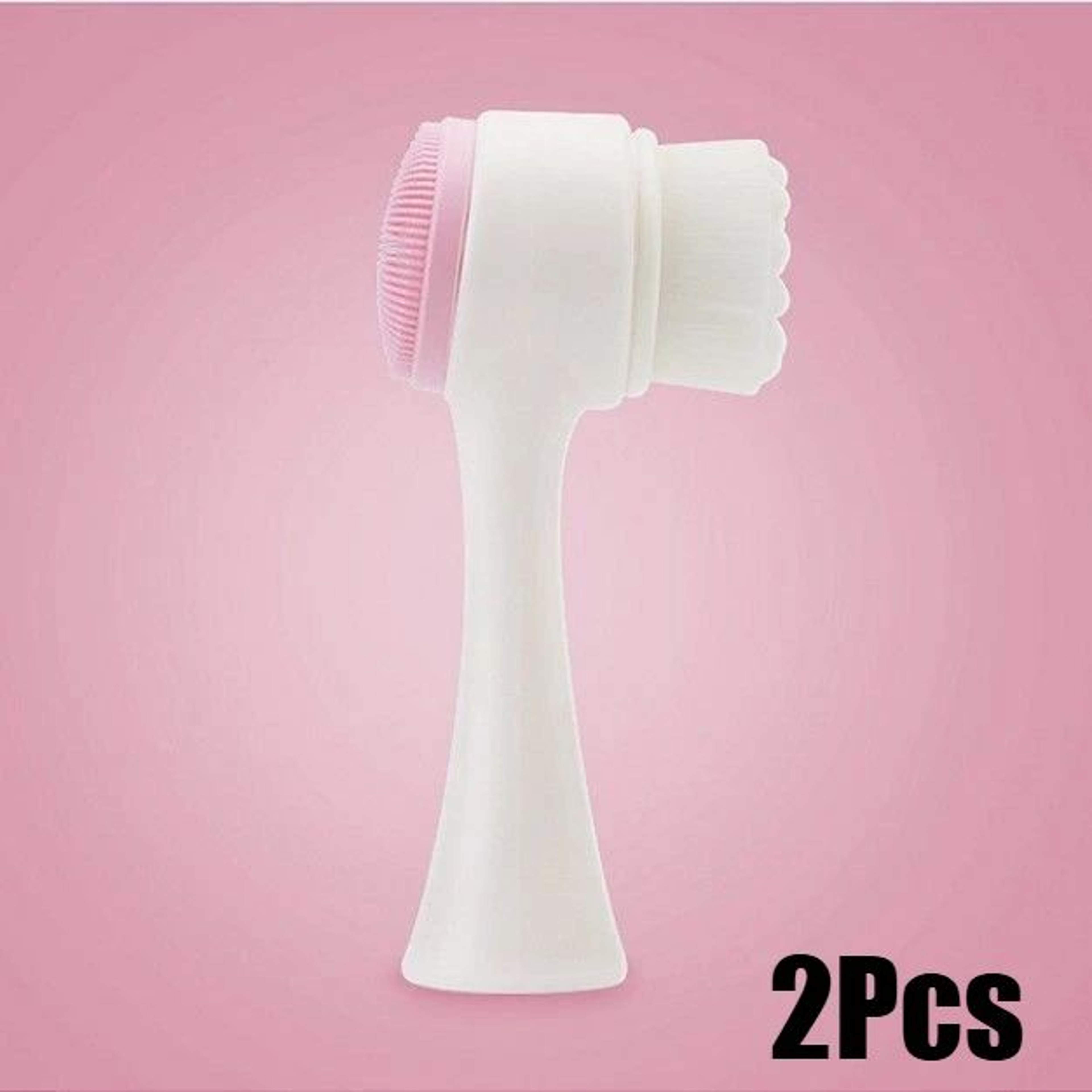 2 In 1 Silicone Face Scrub Brush Facial Cleansing Brush Pore Exfoliator 11