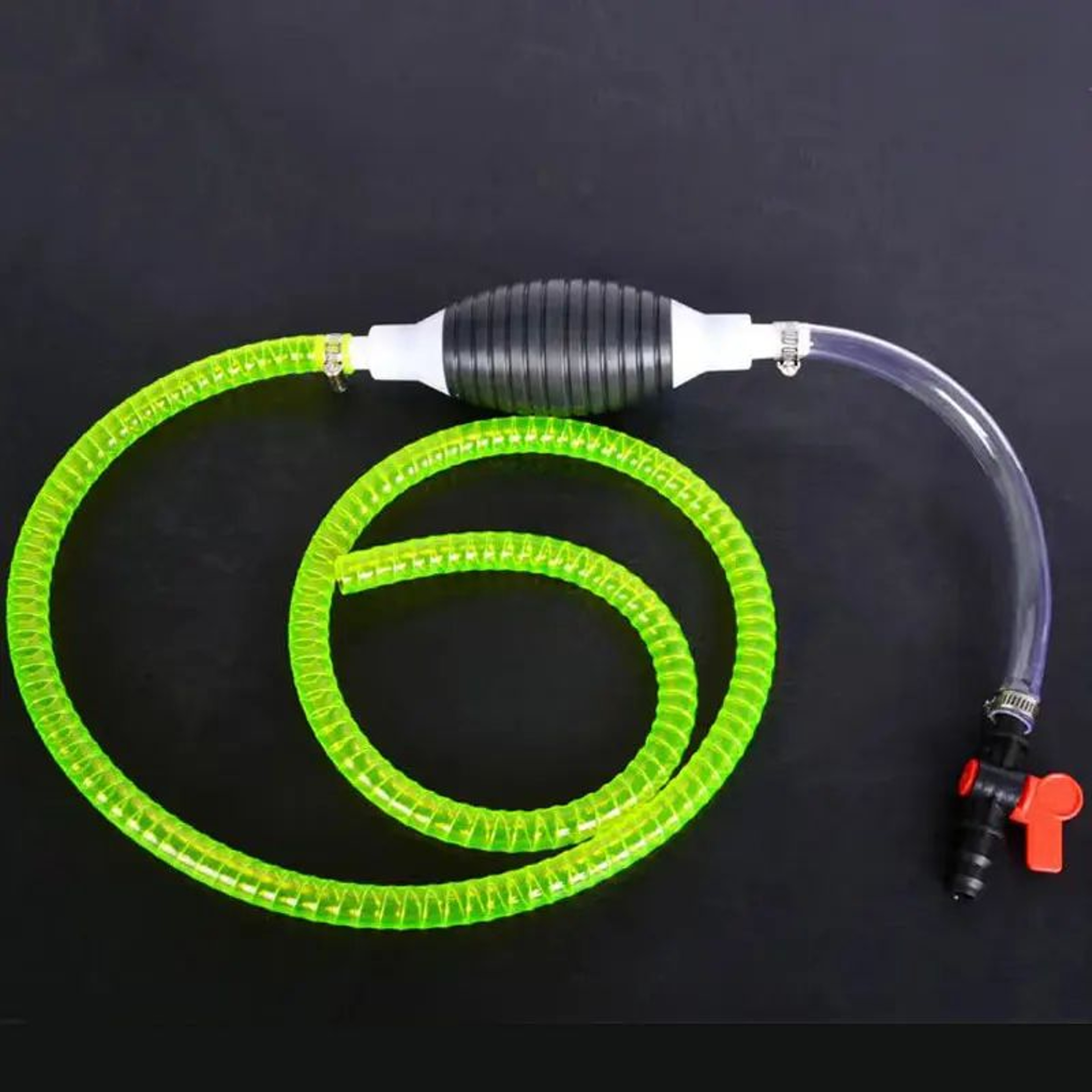 Universal Manual Fuel Transfer Pump Kit Hand Siphon Pump With Hose For Petrol Diesel And Oil 2