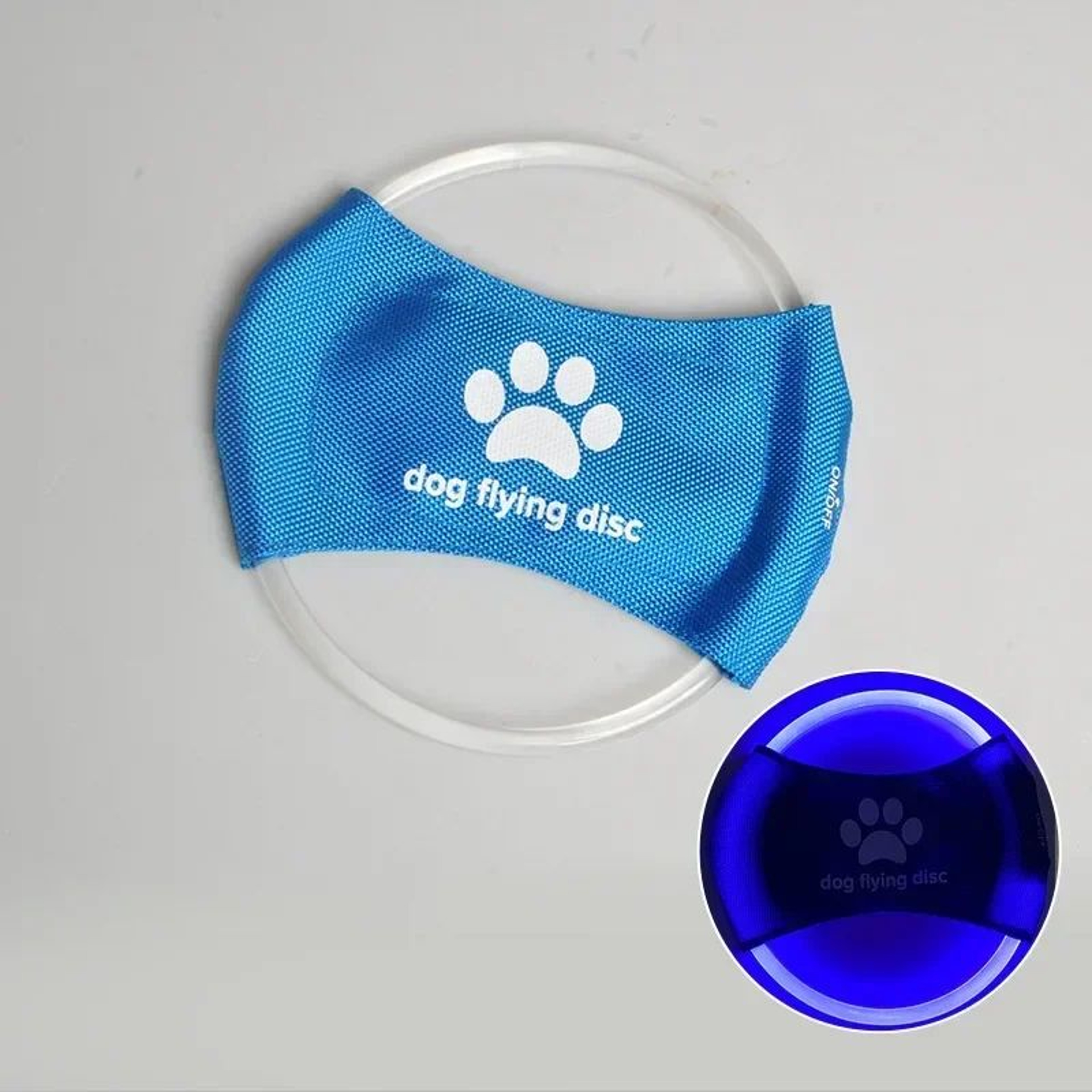 Rechargeable LED Flying Disc Dog Toy Interactive Light Up Fetch Training Disc 6