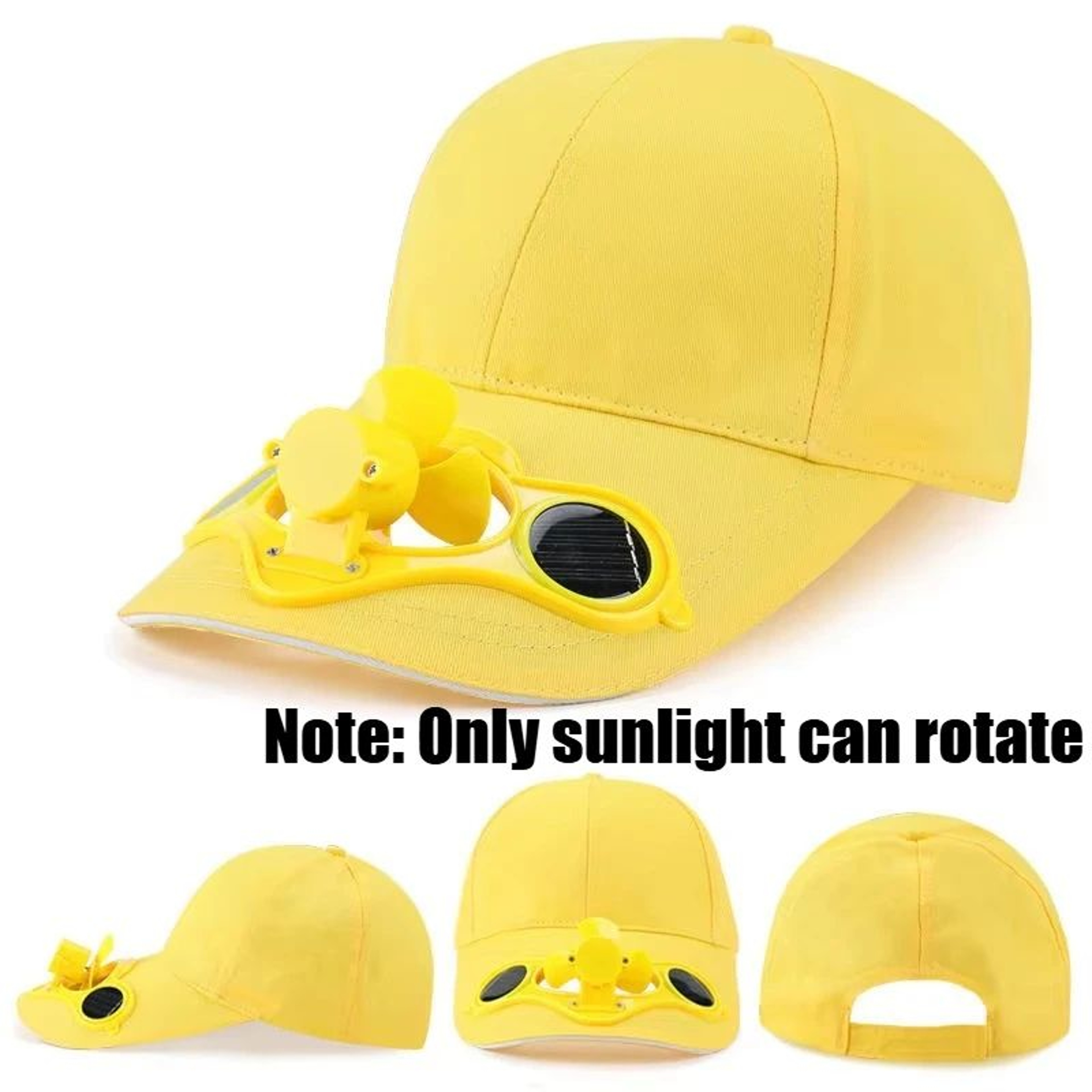 Solar Powered Cooling Fan Baseball Cap Adjustable Sun Protection Hat For Men And Women 10