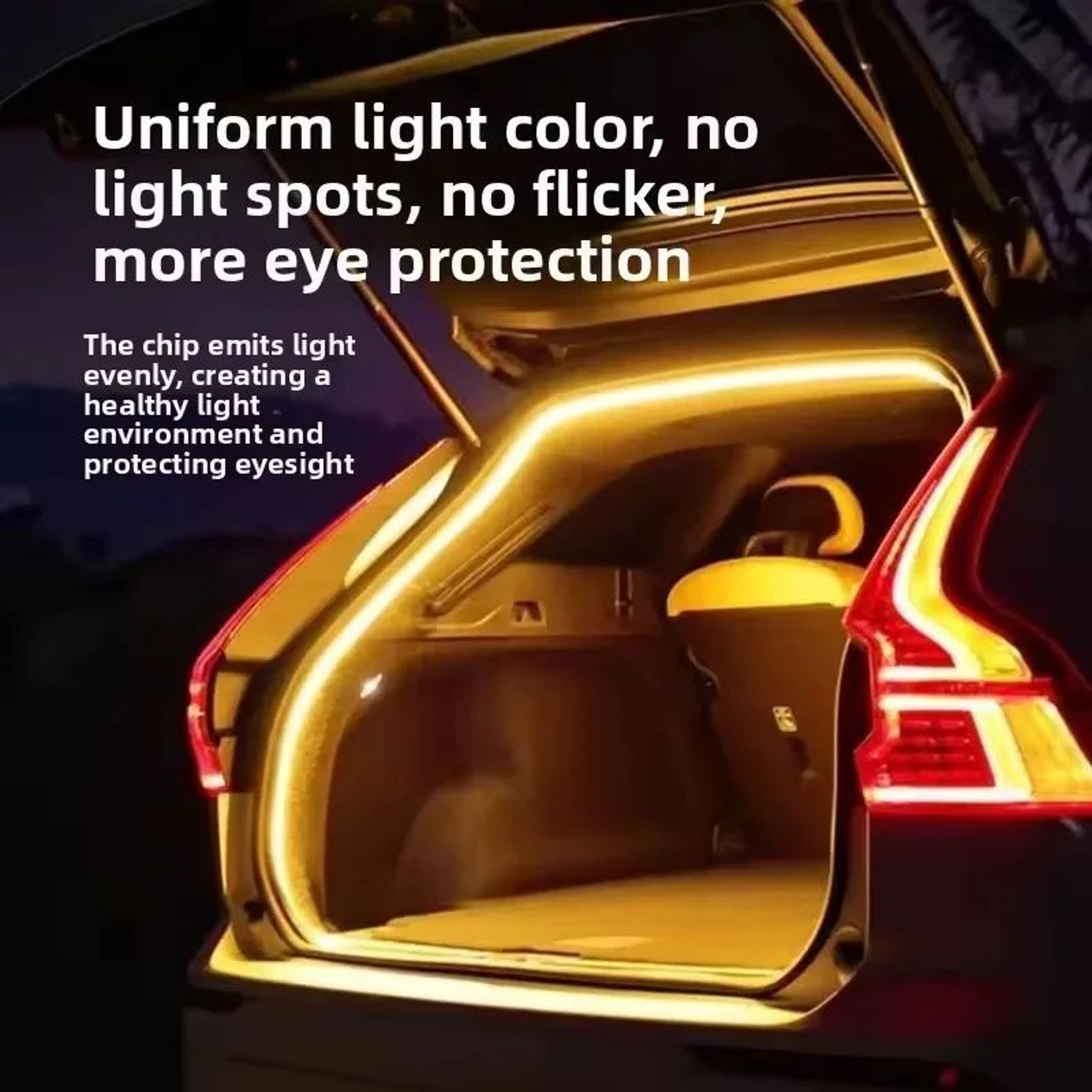 Automatic Car Trunk LED Light Strip Wireless Tailgate Ambient Light 0
