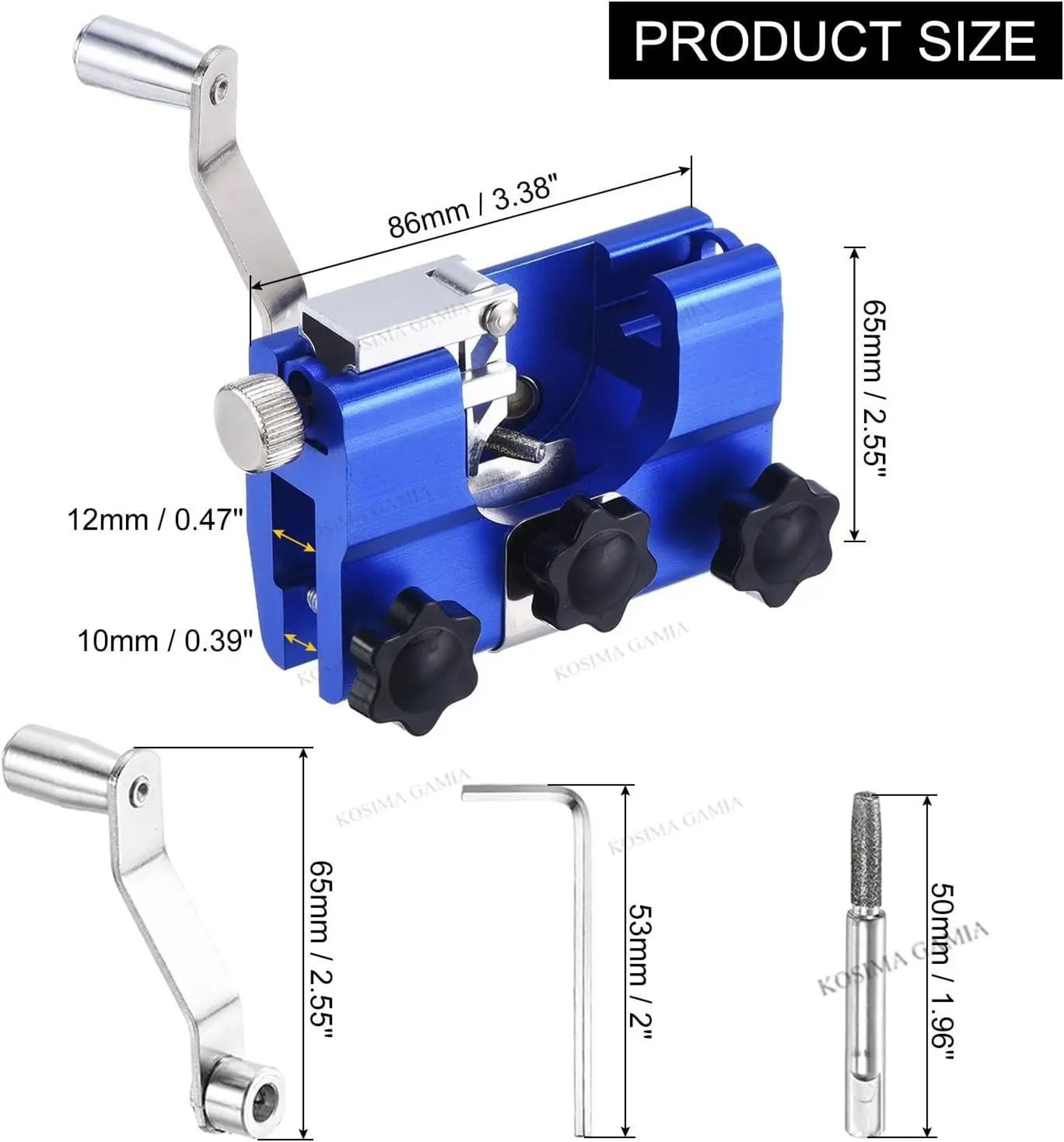 Portable Chainsaw Sharpener Kit Aluminum Alloy Chain Sharpening Tool 1
