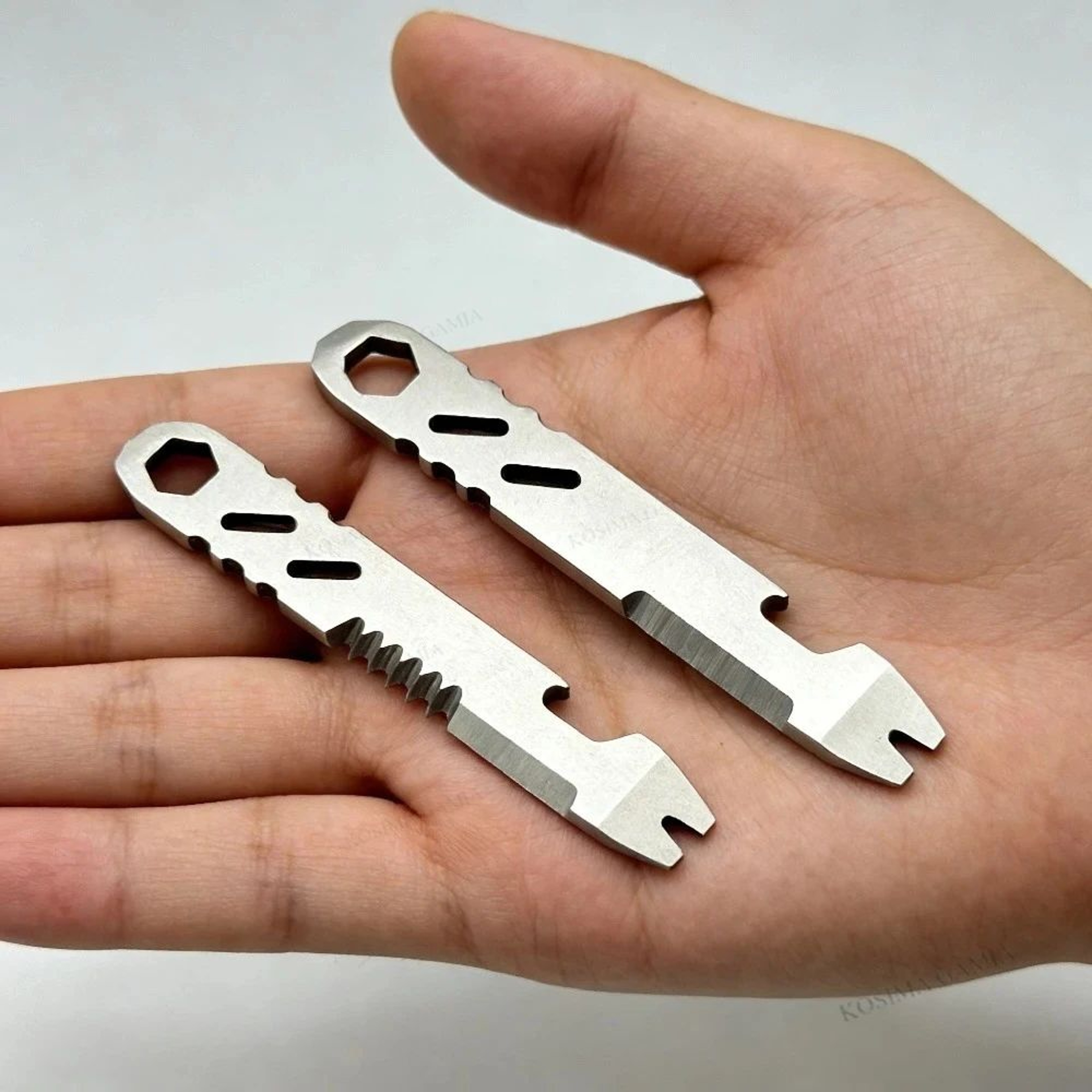 Mini Stainless Steel EDC Multi Tool Pry Bar Hex Wrench 1