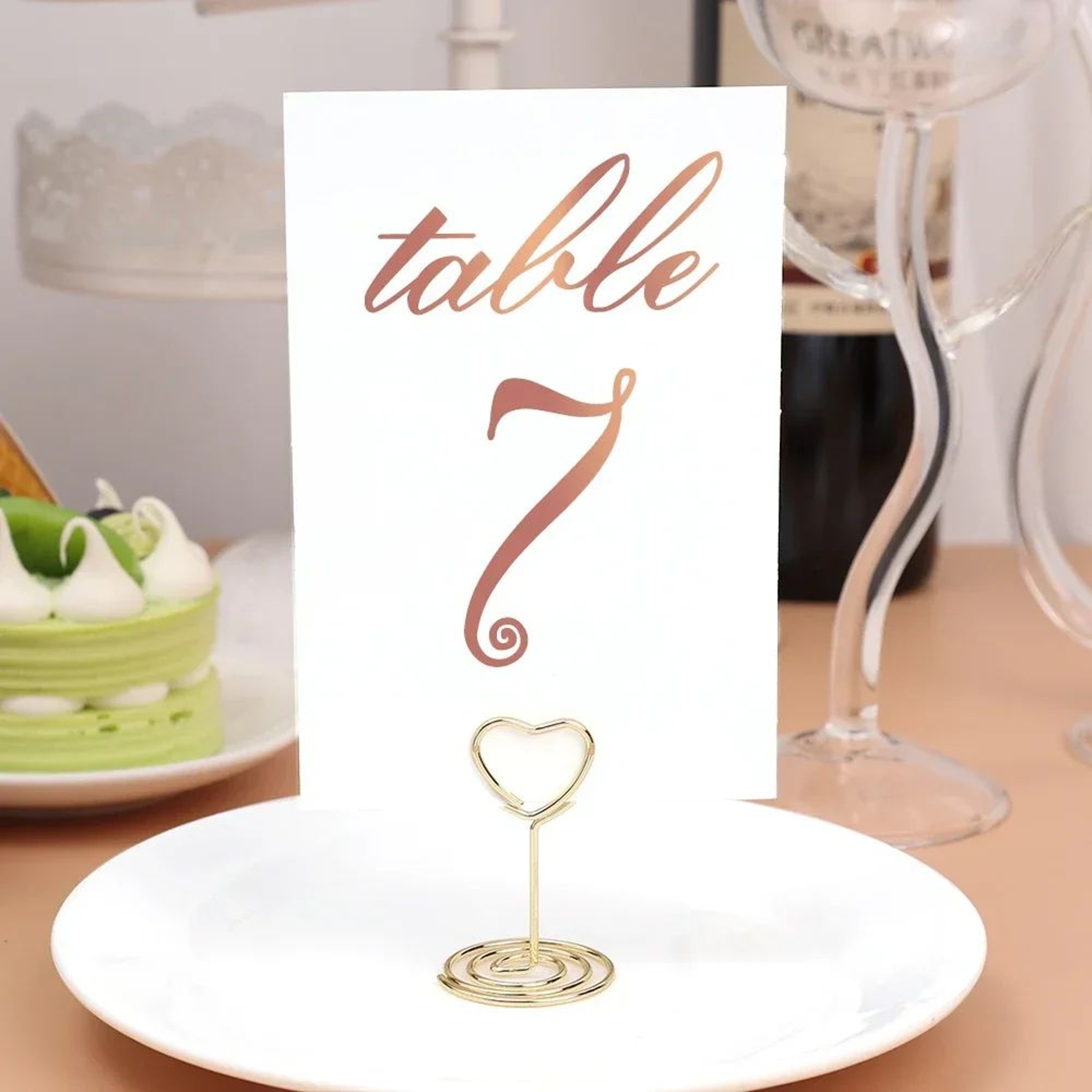 Metal Place Card Holders Photo Clip Stands For Weddings And Events 1