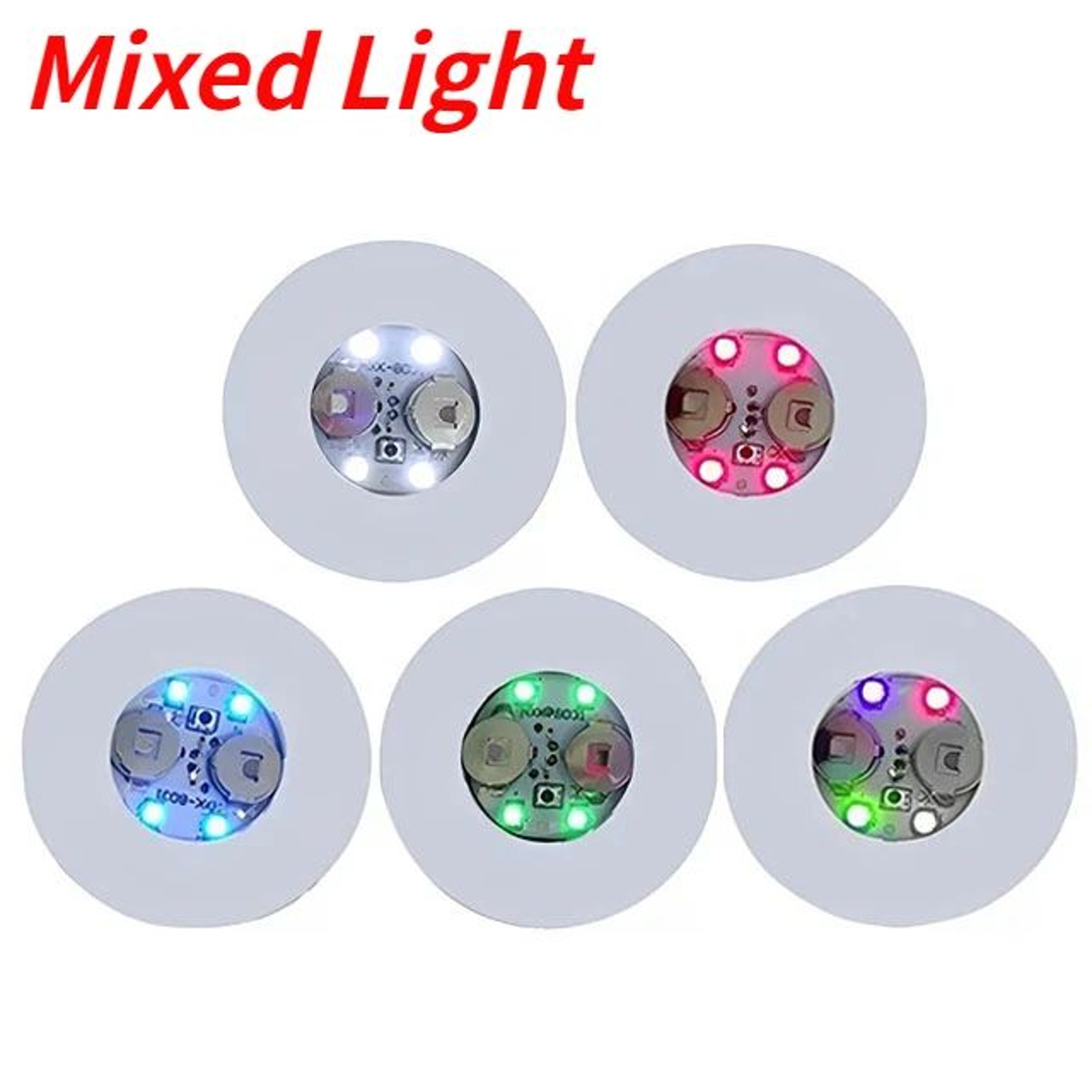 LED Light Up Cup Coaster Bottle Sticker Party Lights 9