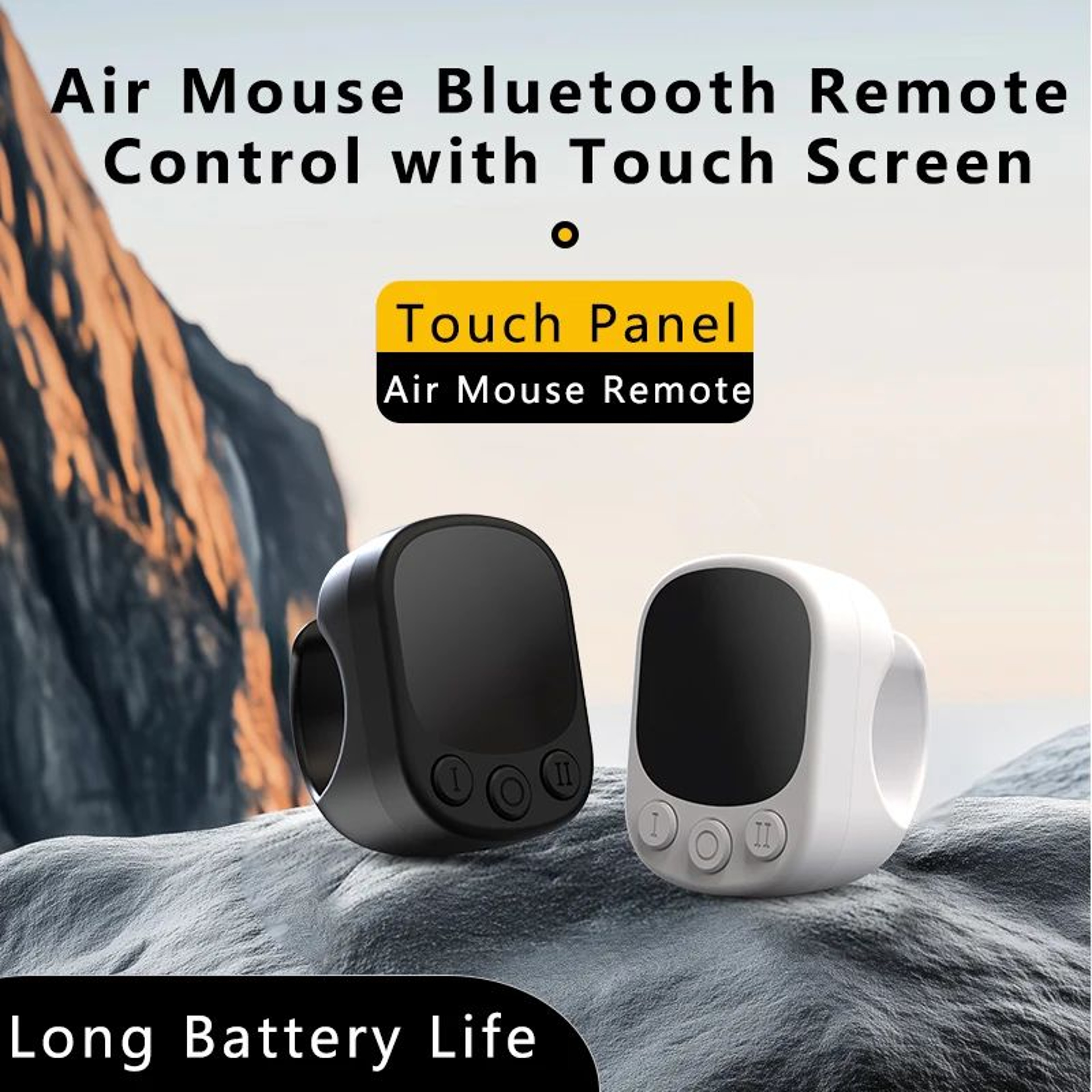 Wireless Ring Mouse Remote With Touchpad Auto Clicker 0