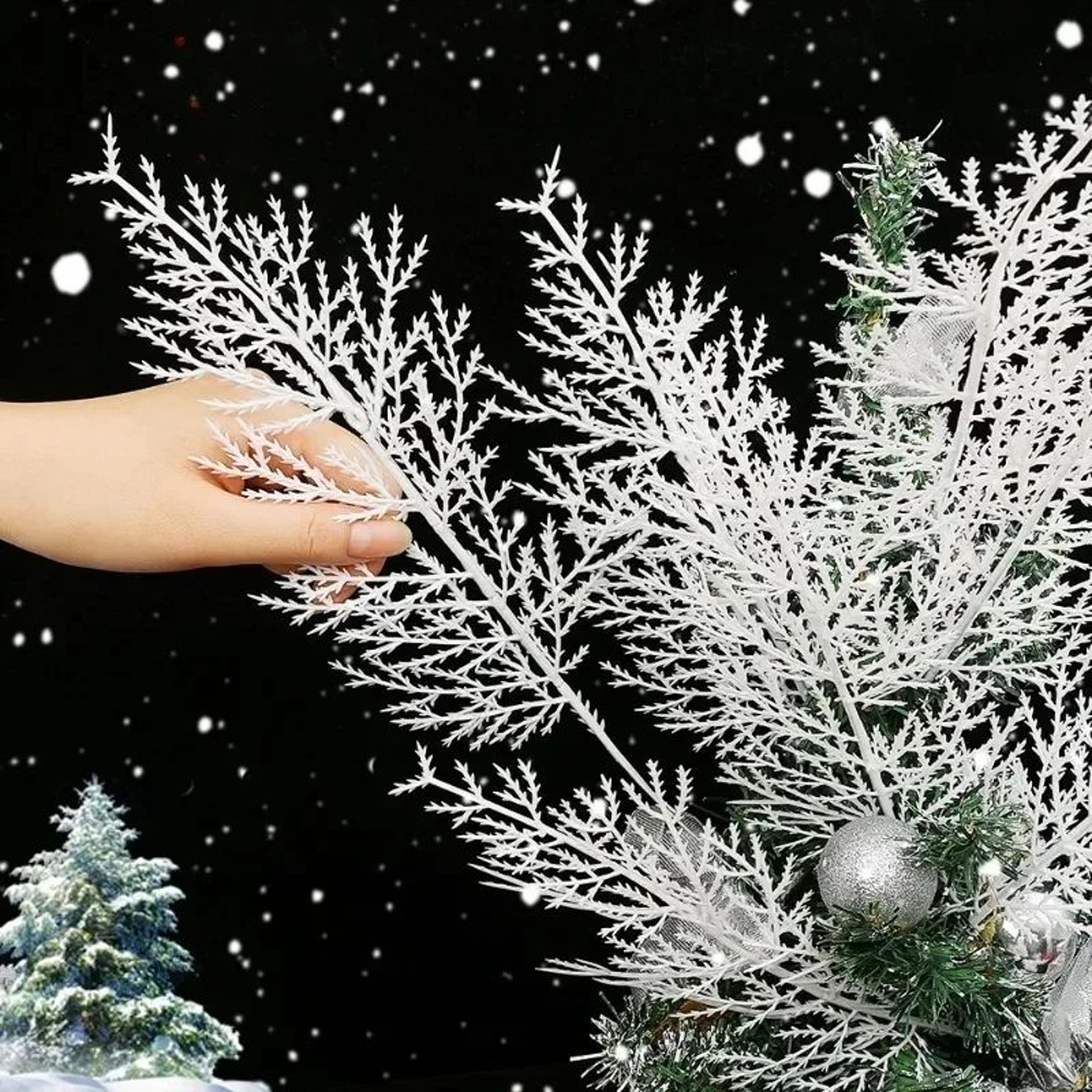 Artificial Pine Branches For Christmas Wreath Decorations 1