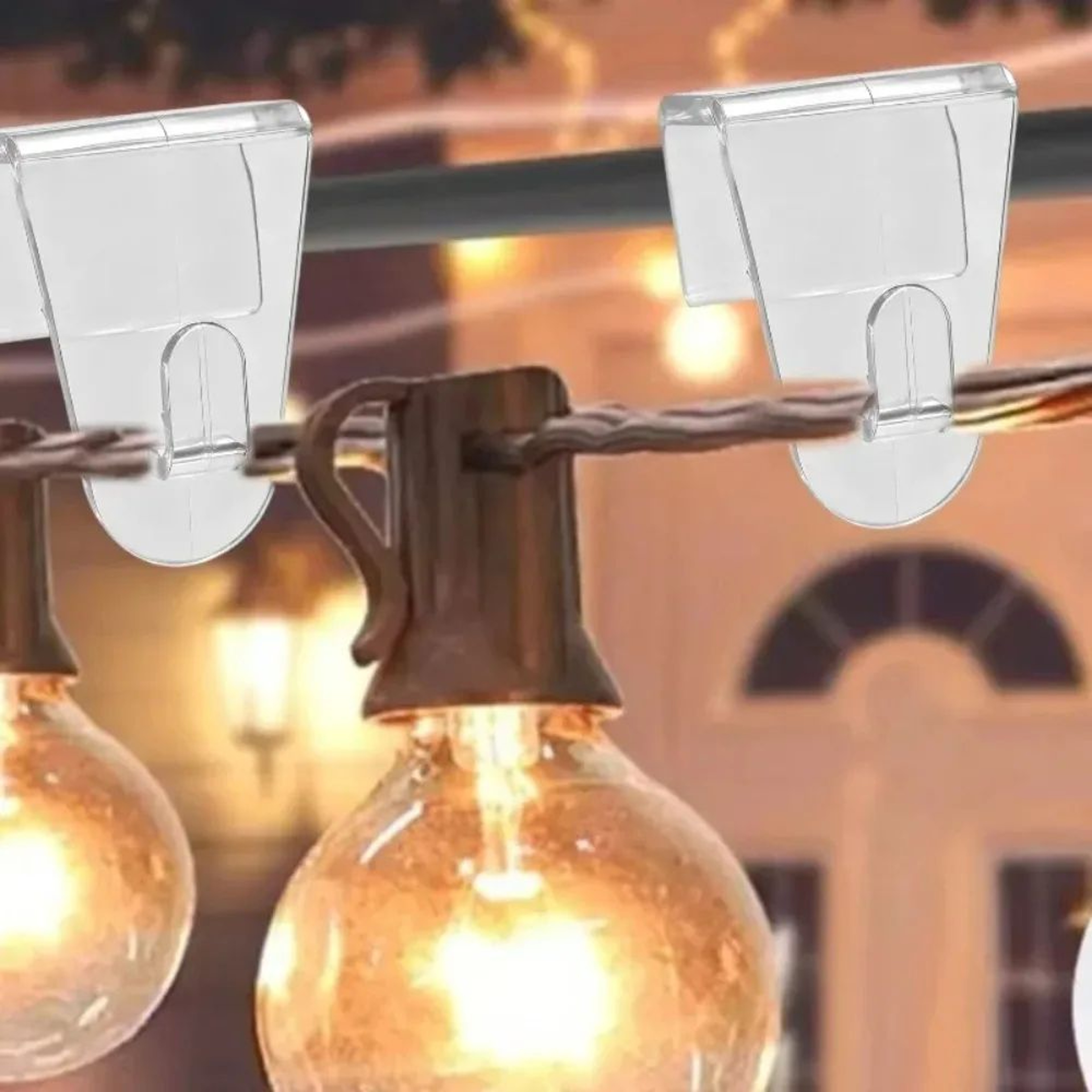 Transparent Adhesive Hooks For String Lights And Home Organization 1