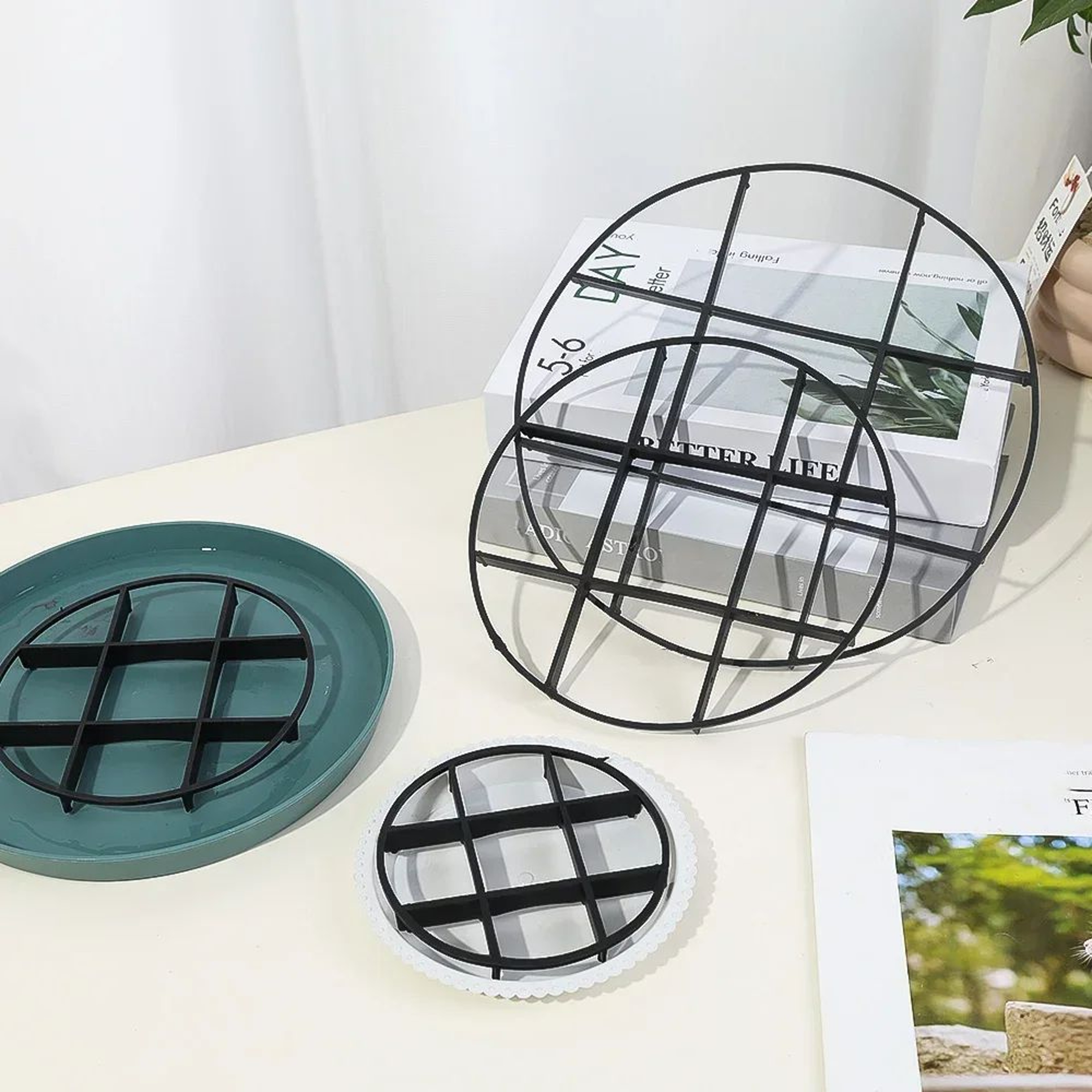 Plastic Flower Pot Tray With Drainage Saucer 3