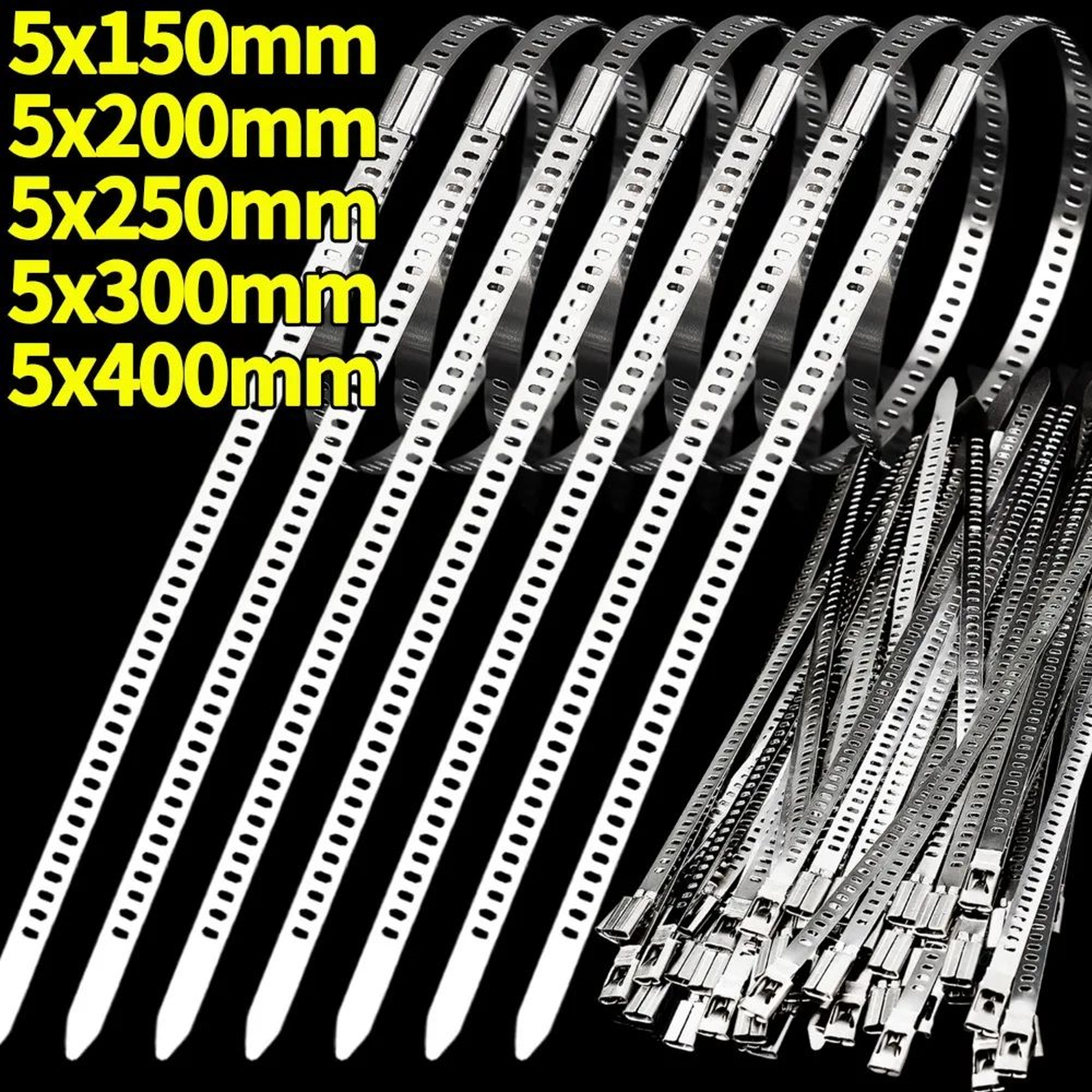 Heavy Duty Stainless Steel Self Locking Cable Ties 0