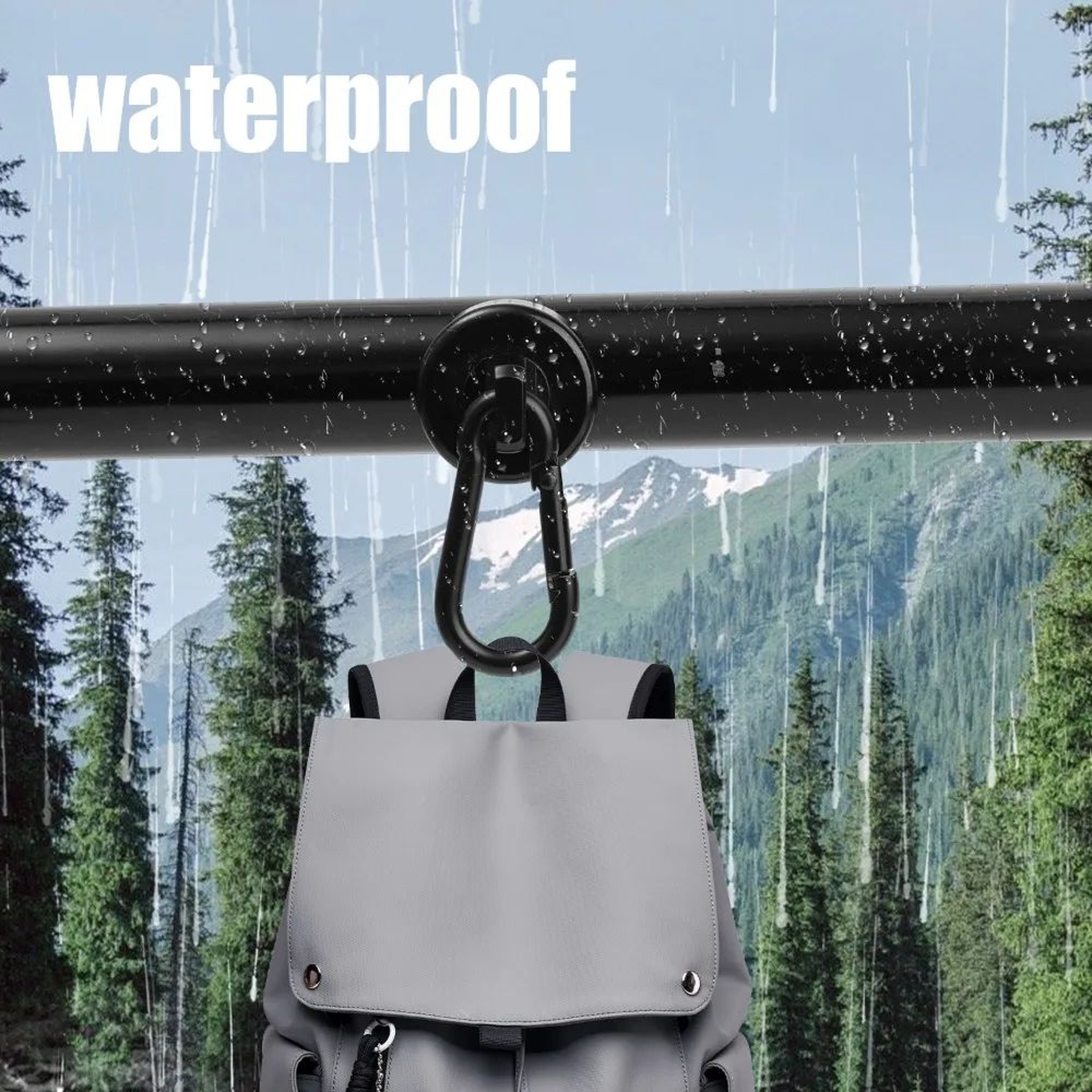 Strong Magnetic Hook With 360 Degree Rotating Carabiner 2