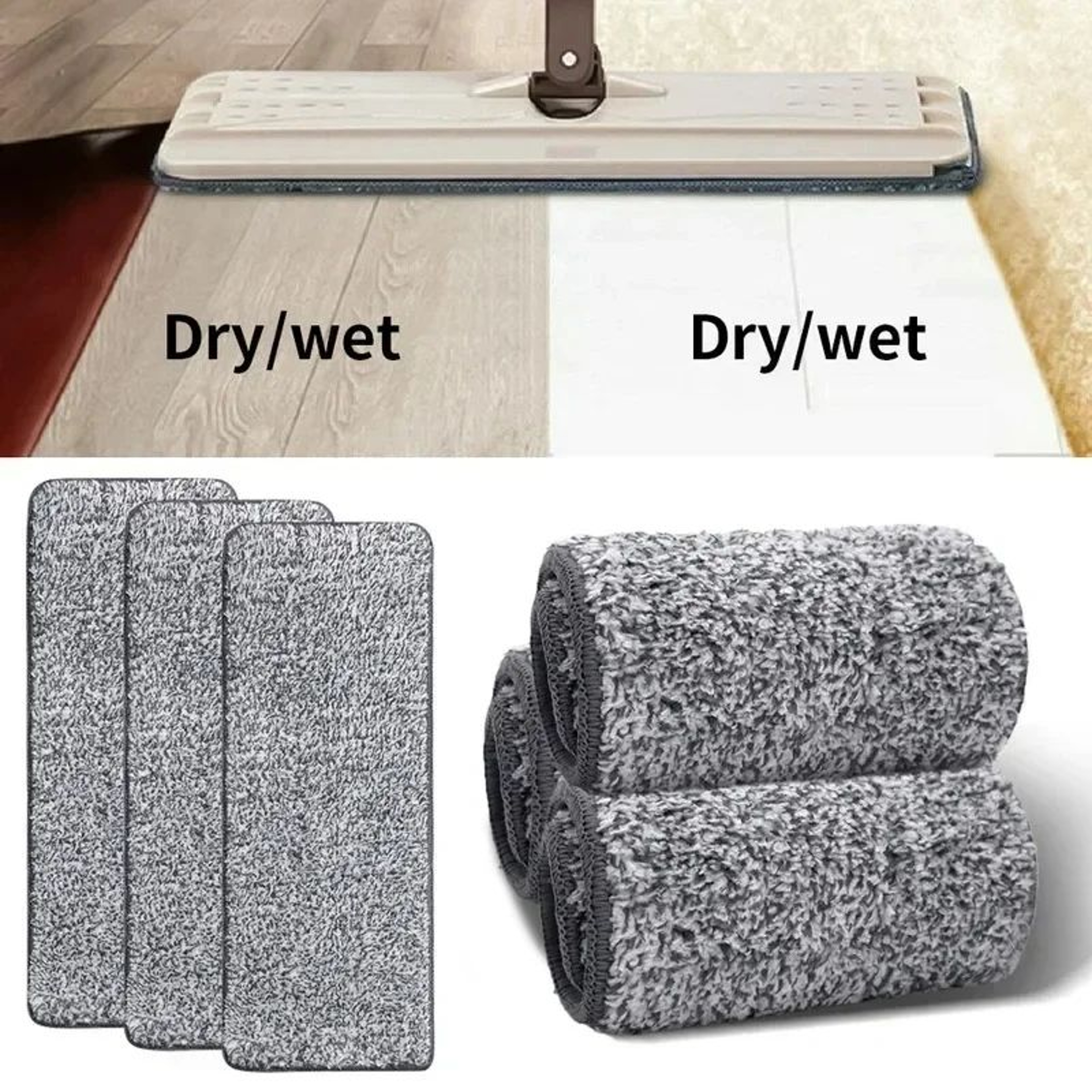 Washable Microfiber Spray Mop Replacement Pads 2
