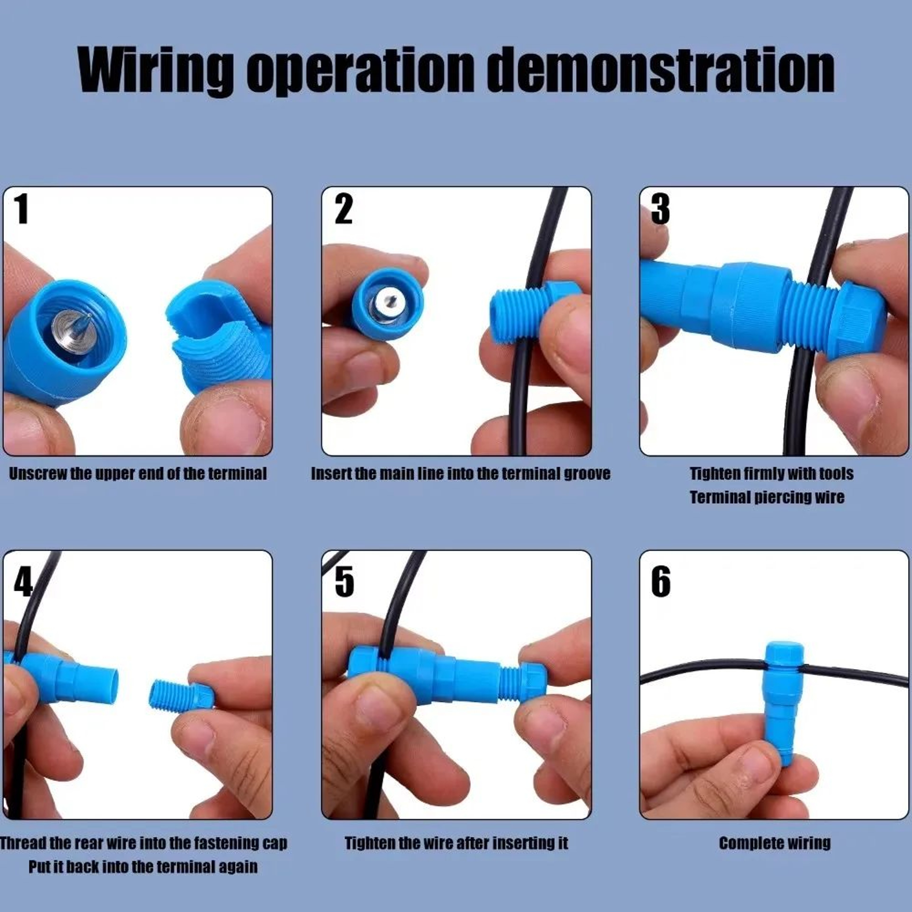 Waterproof Low Voltage Wire Connectors Fastlock Cable Terminals 5