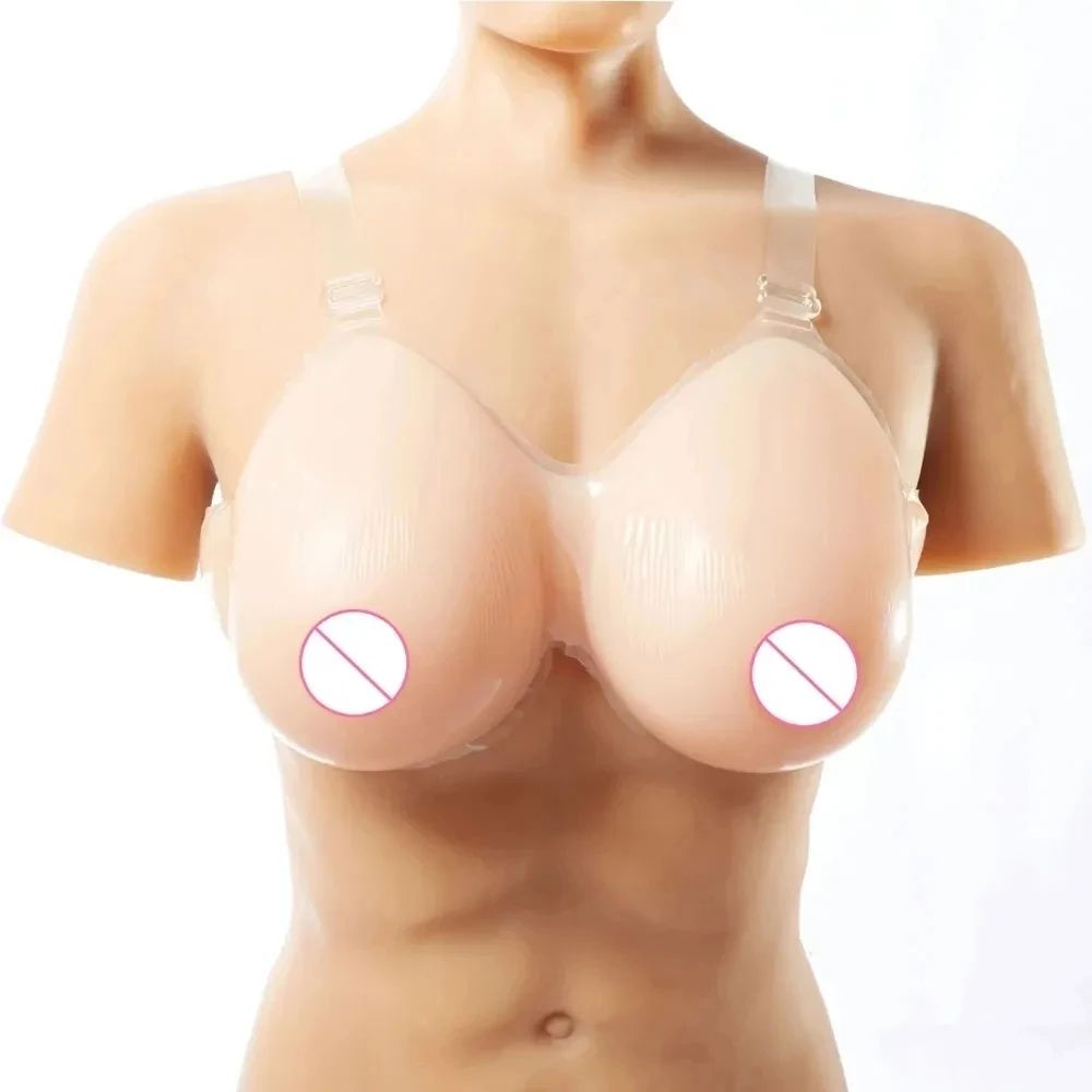 Realistic Silicone Breast Forms With Adjustable Shoulder Straps 0
