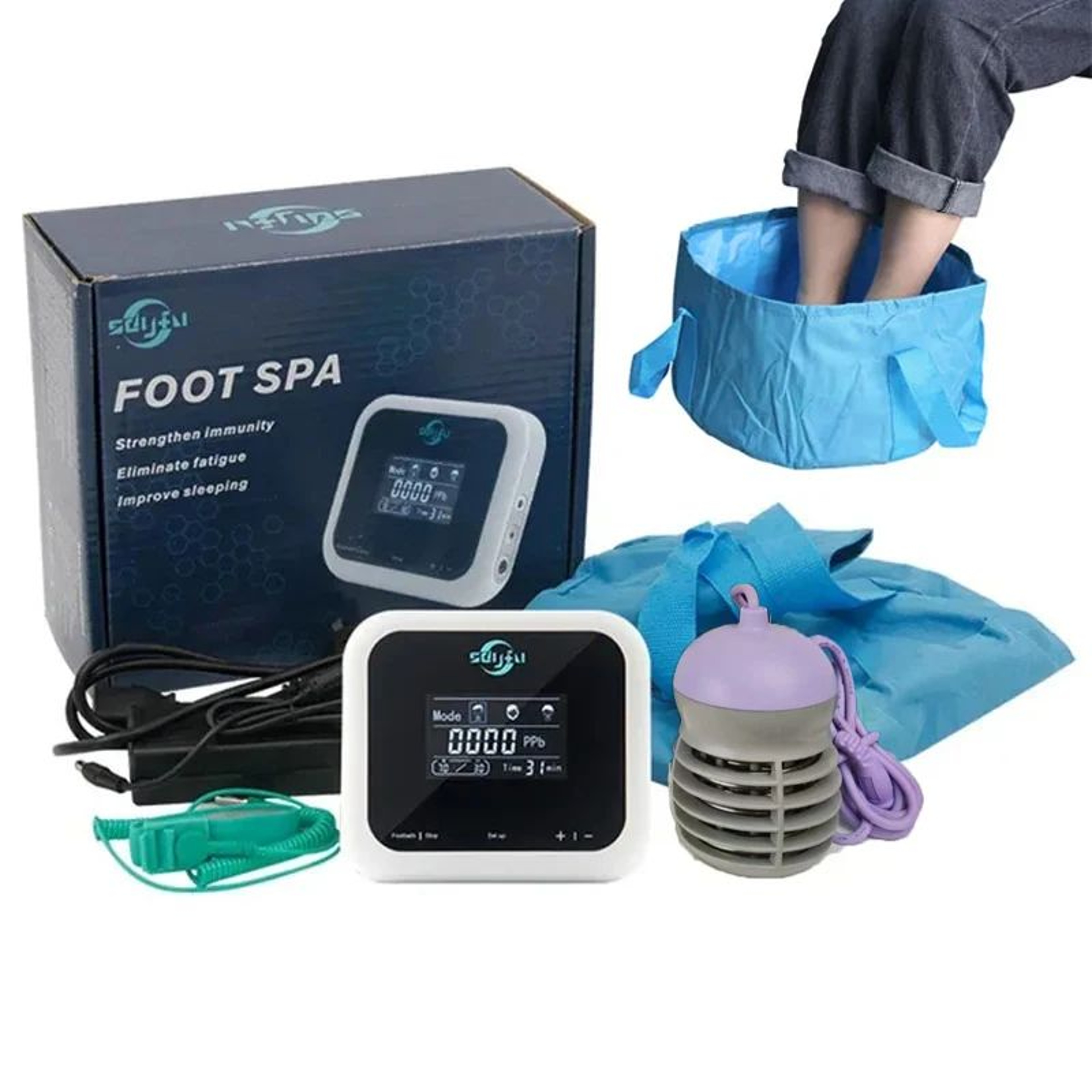 Electric Ionic Foot Spa Bath Machine With Touch Display 0