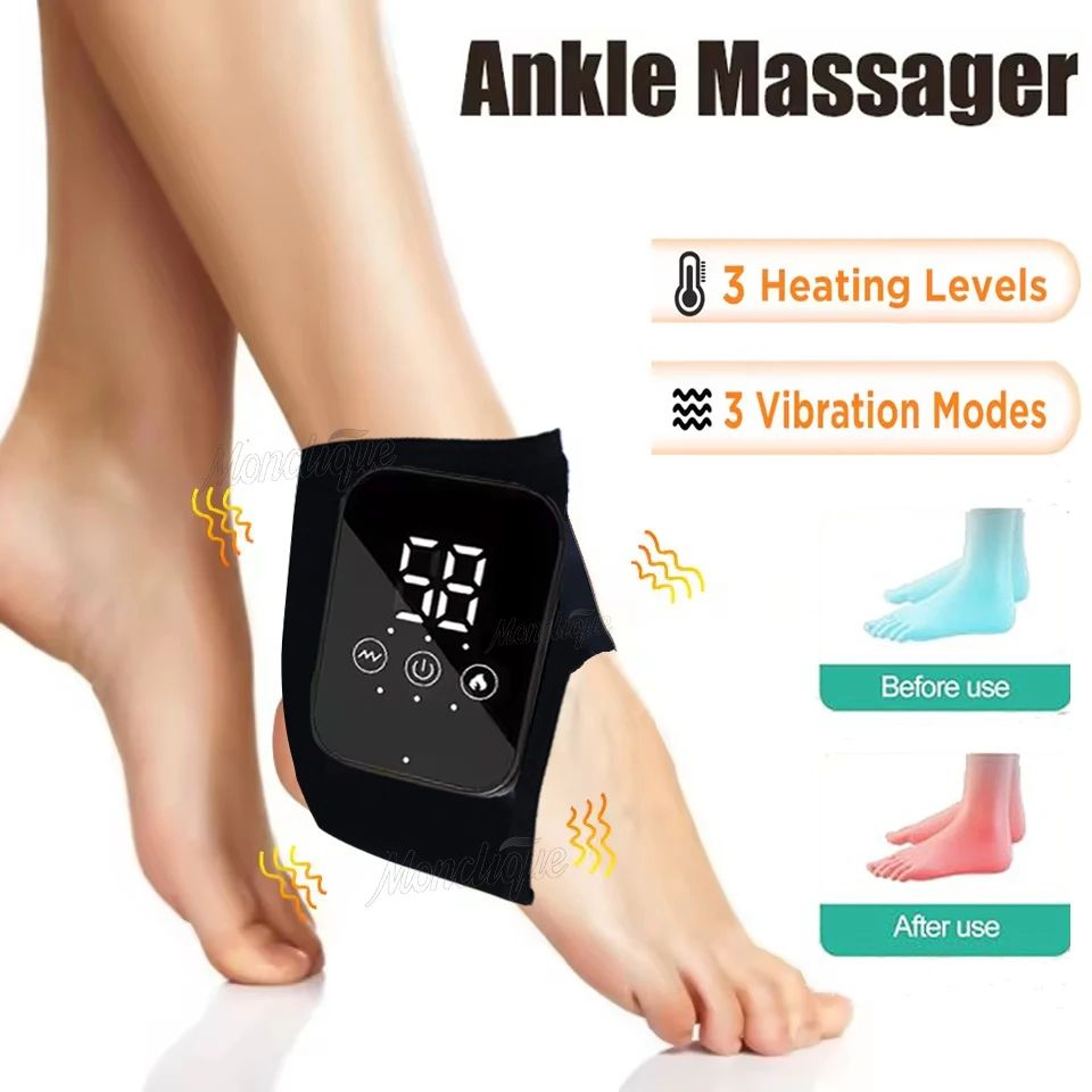 Electric Heated Wrist And Ankle Brace Massager 0