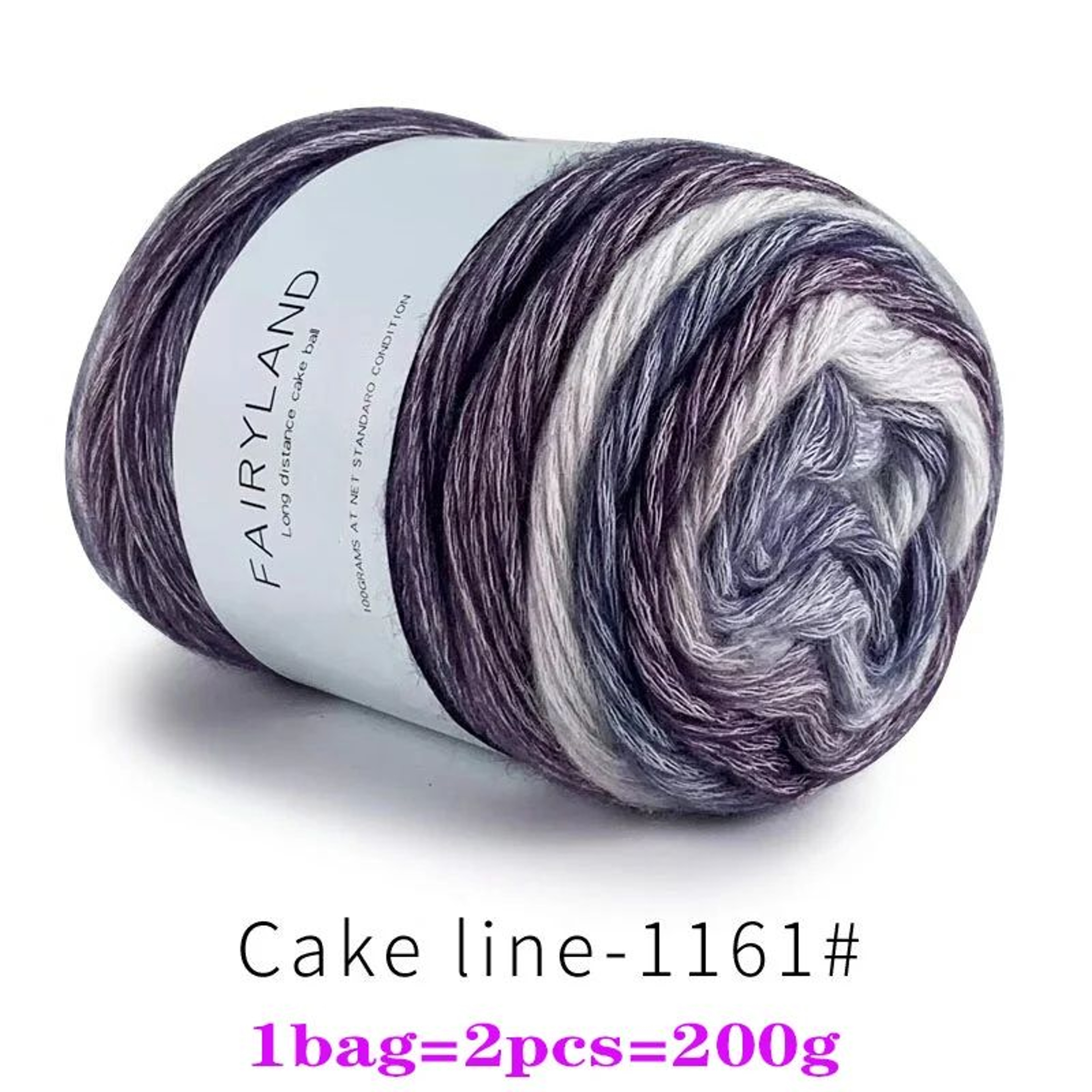 Rainbow Gradient Cake Yarn Set For Knitting And Crochet 15