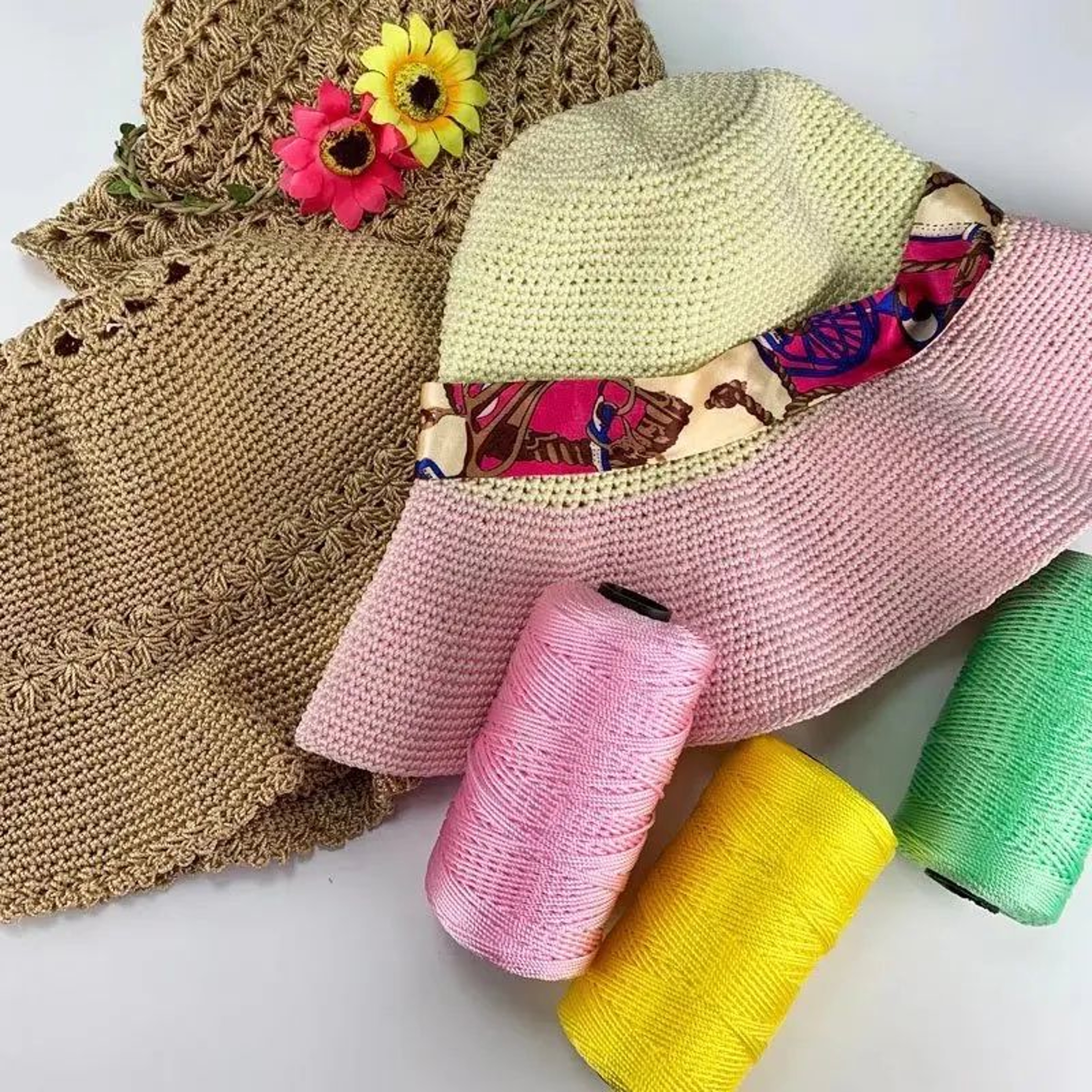 Ice Silk Crochet Yarn Craft Cord For Knitting And DIY Projects 3
