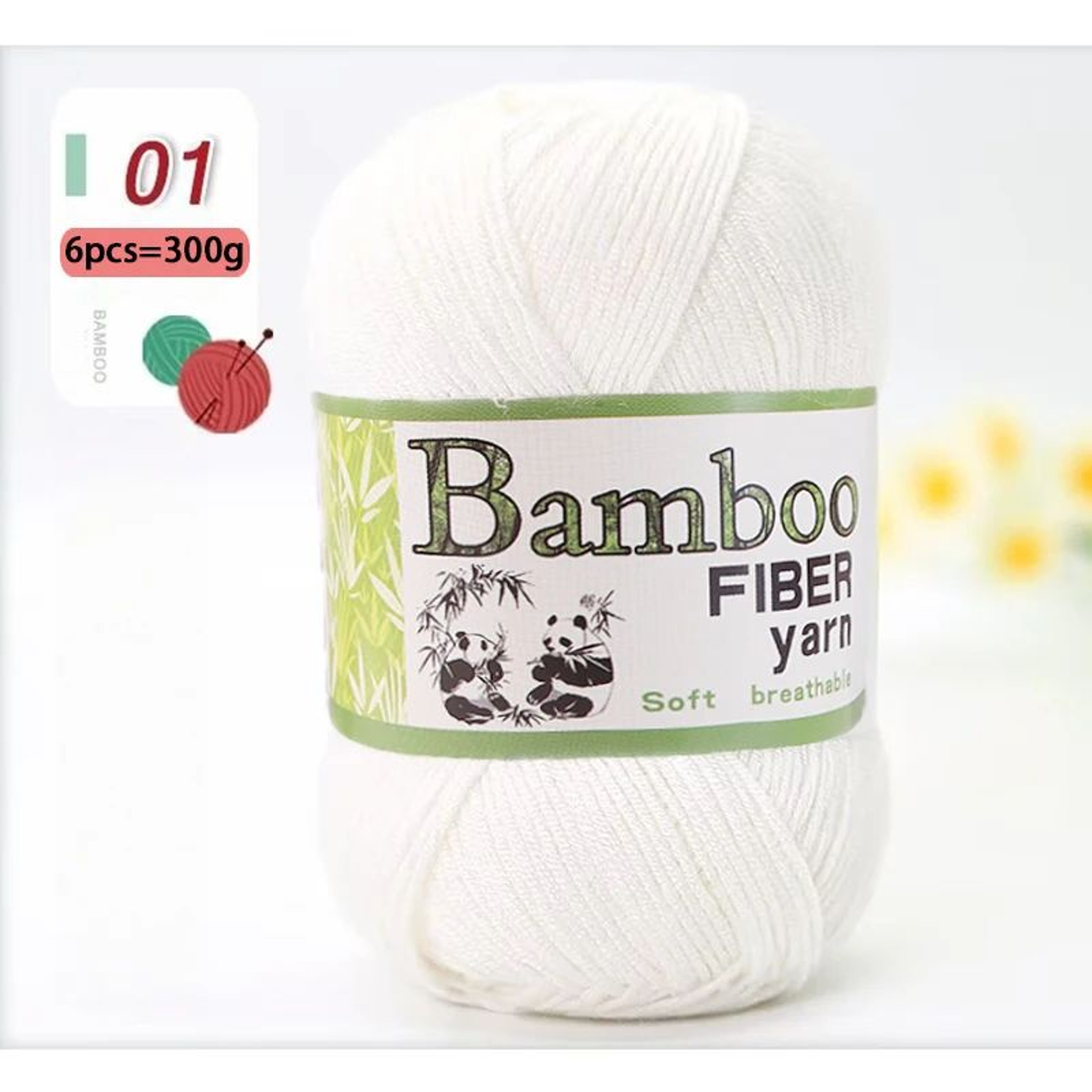 Bamboo Cotton Yarn Set For Crochet And Knitting 6