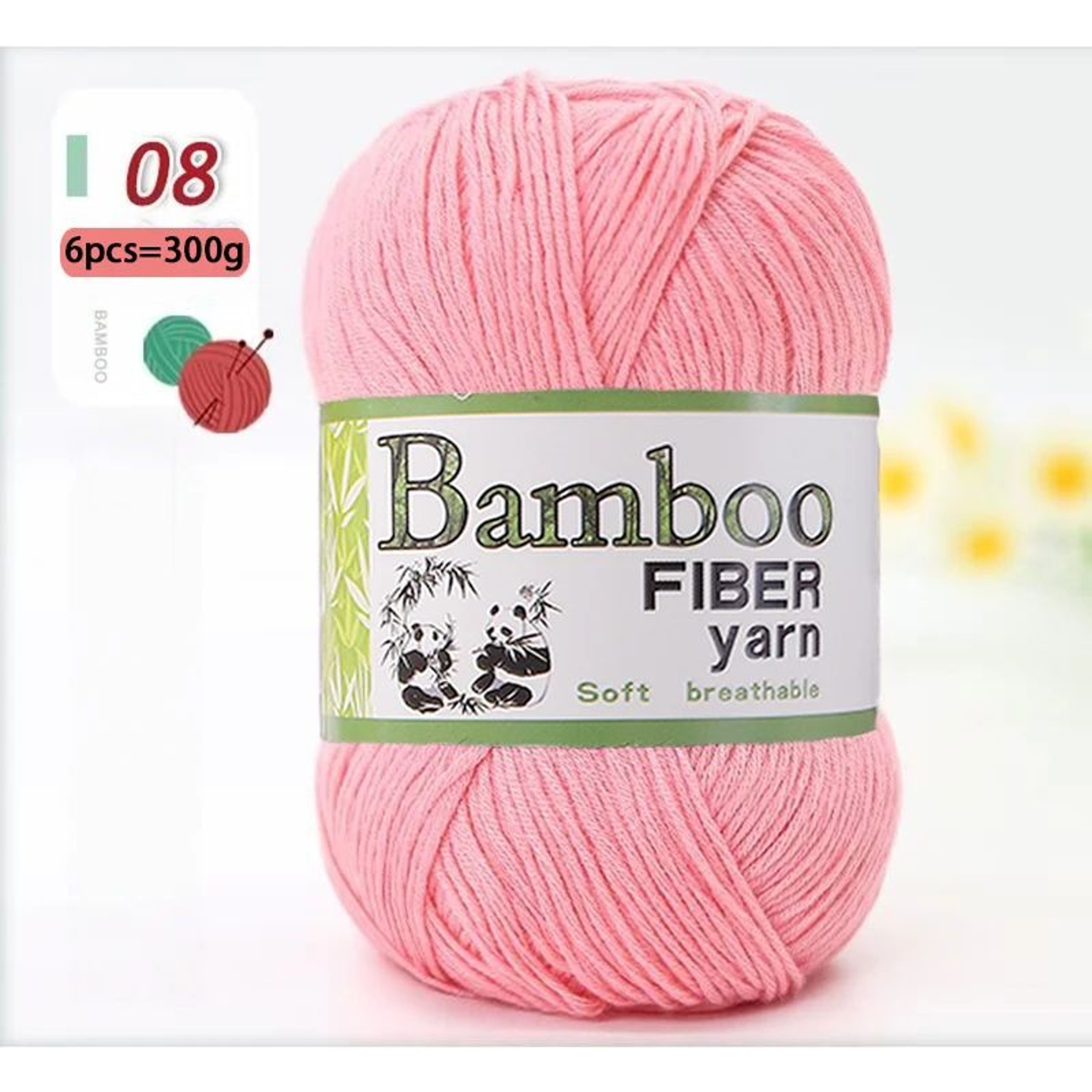 Bamboo Cotton Yarn Set For Crochet And Knitting 14