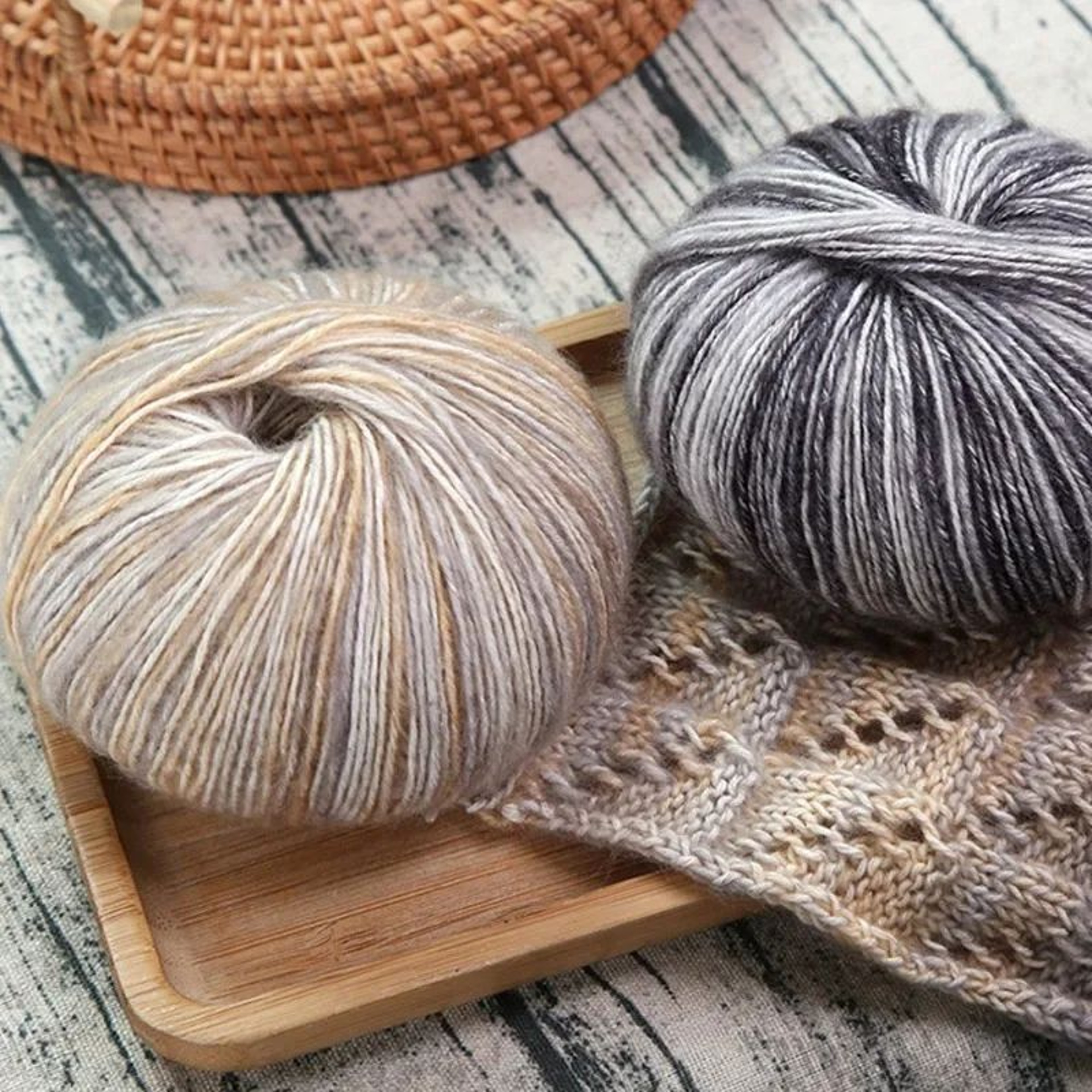 Rainbow Alpaca Wool Yarn For Crochet And Knitting 2
