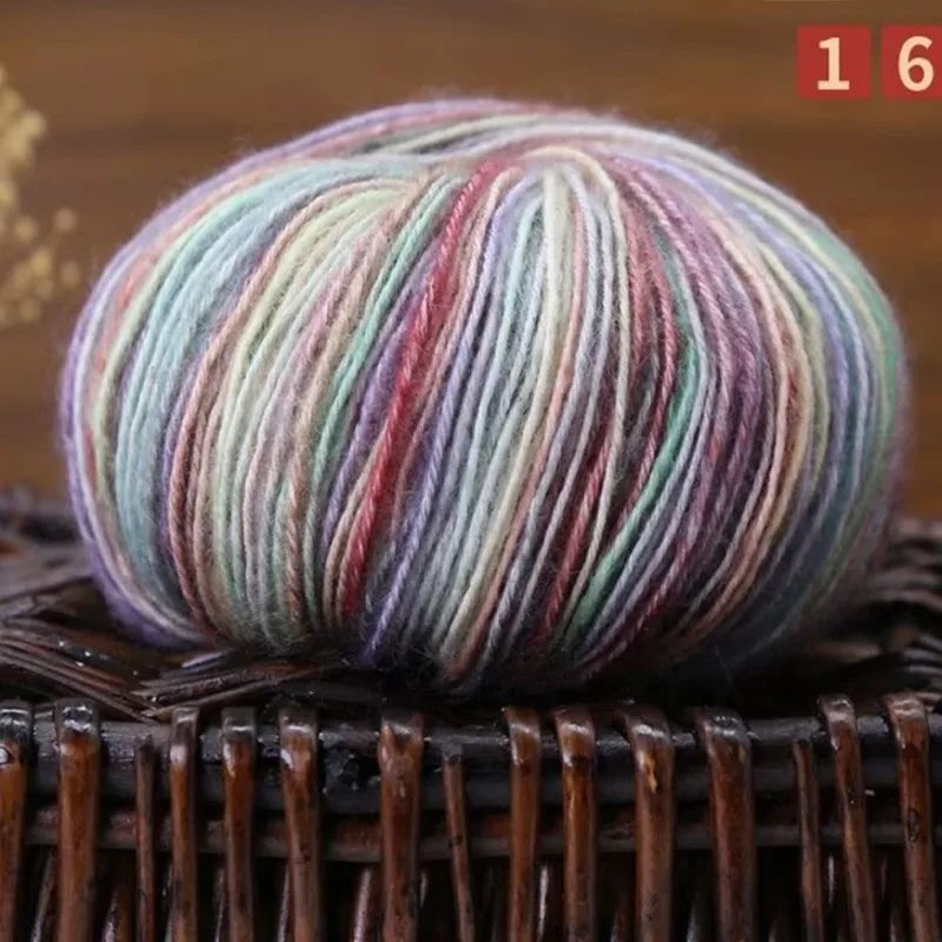 Rainbow Alpaca Wool Yarn For Crochet And Knitting 21