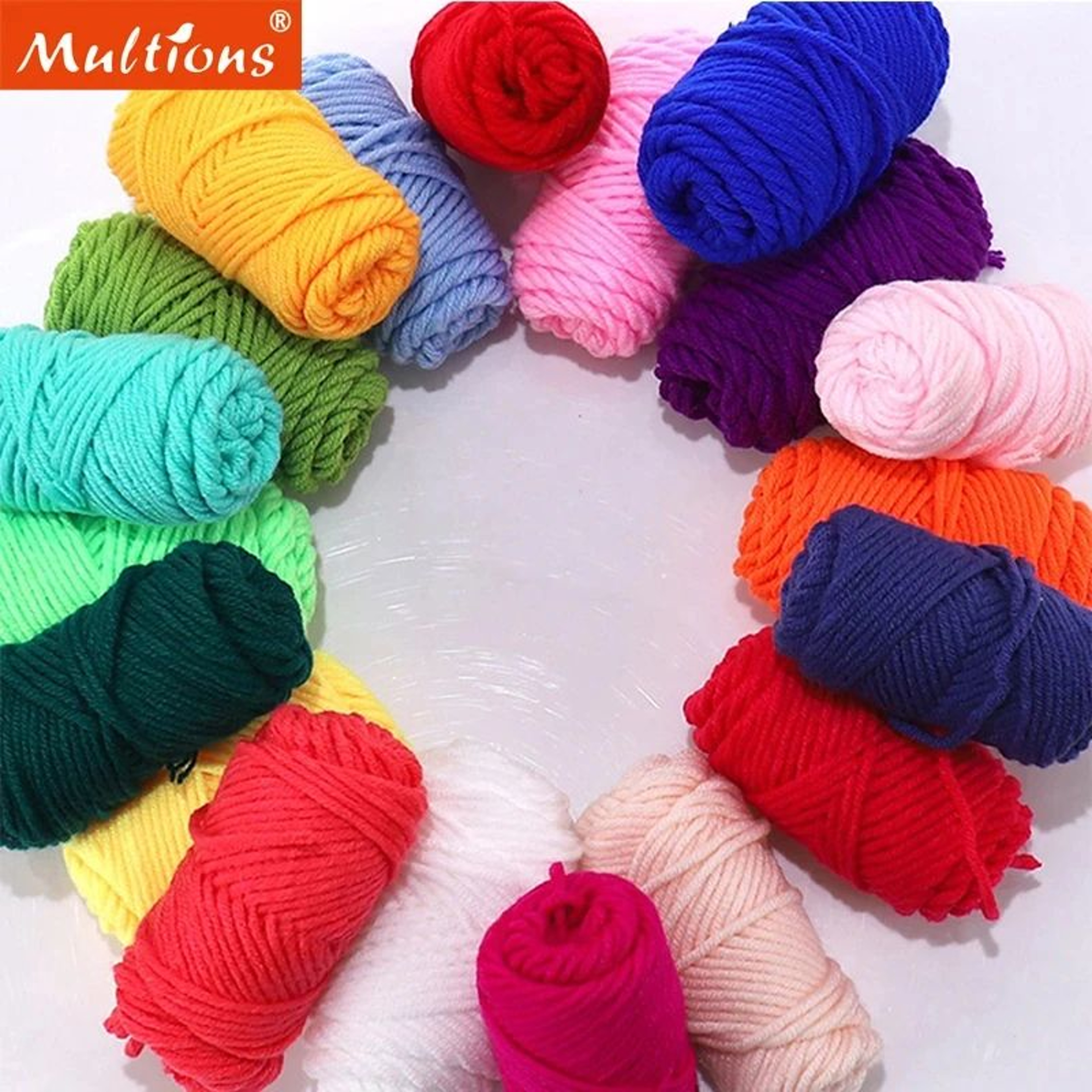 10 Color Wool Yarn Set For Punch Needle And Crafts 0
