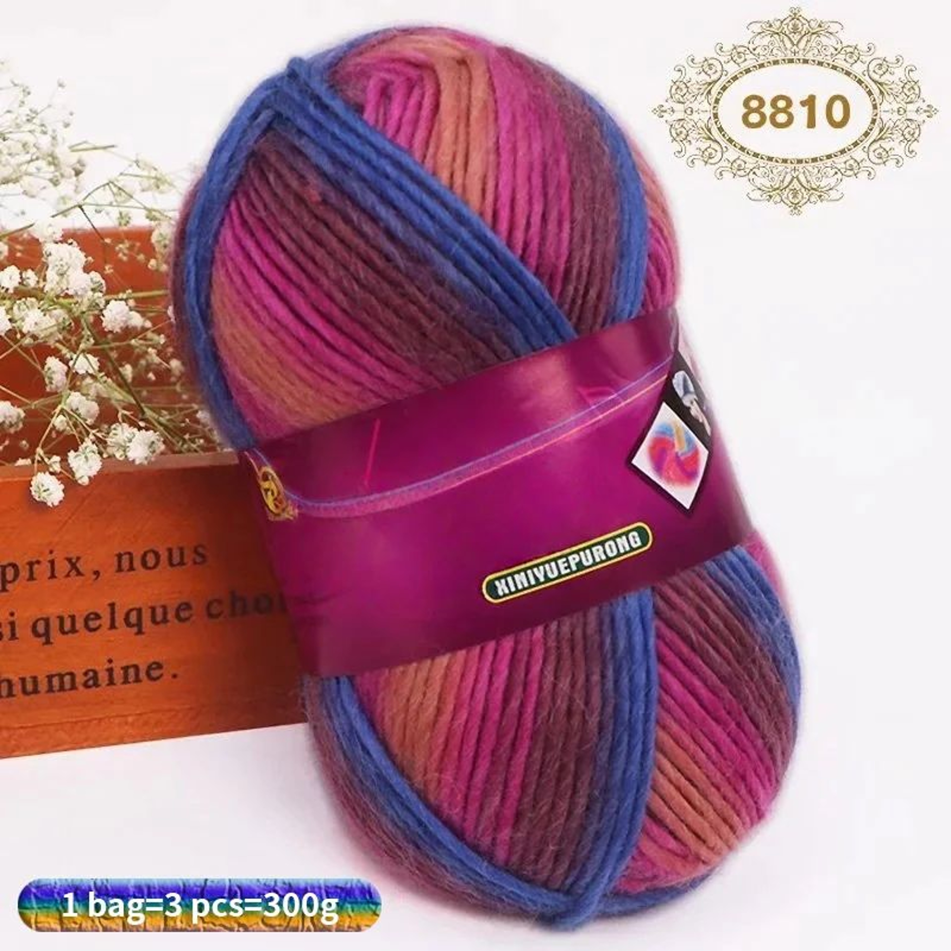 Gradient Wool Yarn Pack 106 Oz For Knitting And Crochet 10