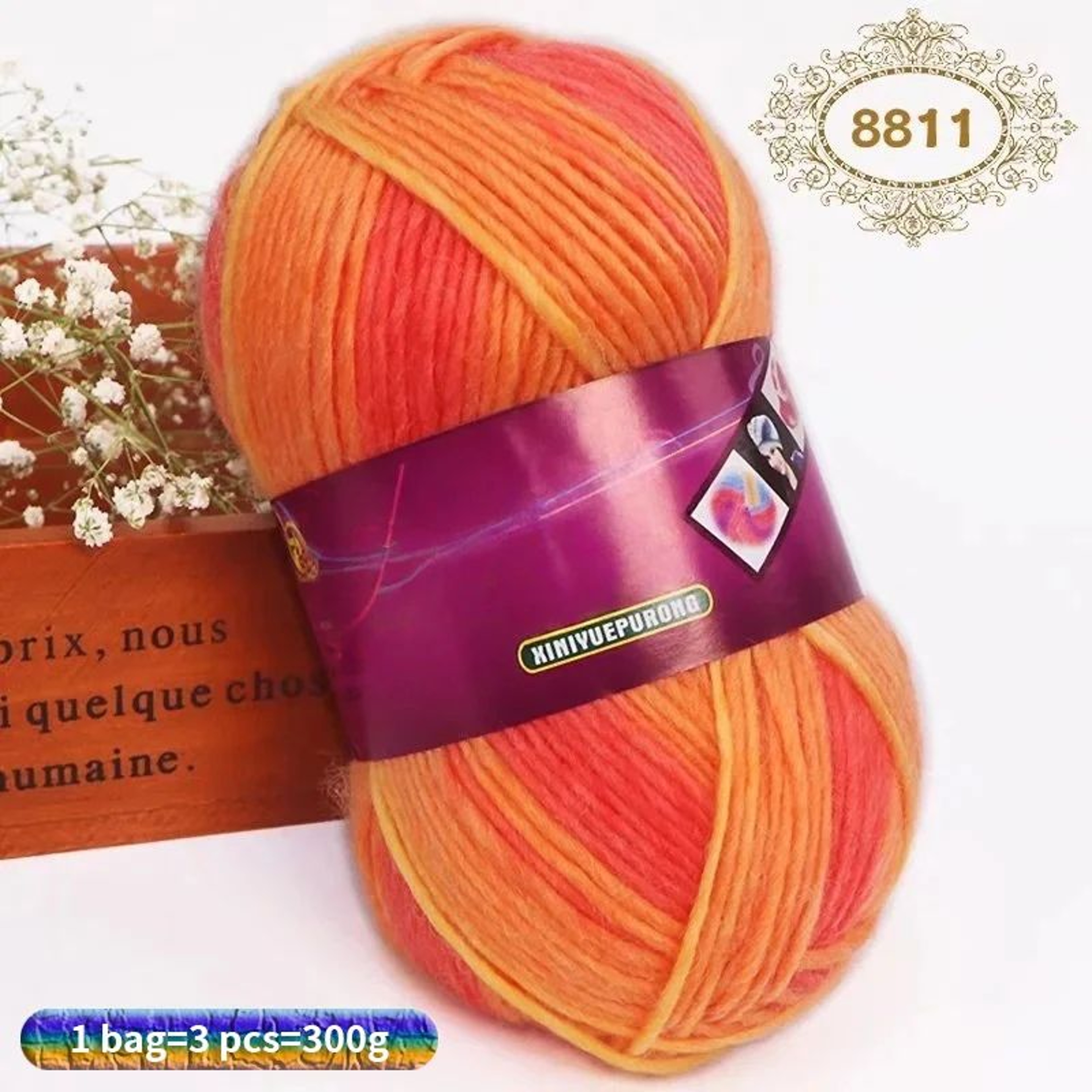 Gradient Wool Yarn Pack 106 Oz For Knitting And Crochet 11