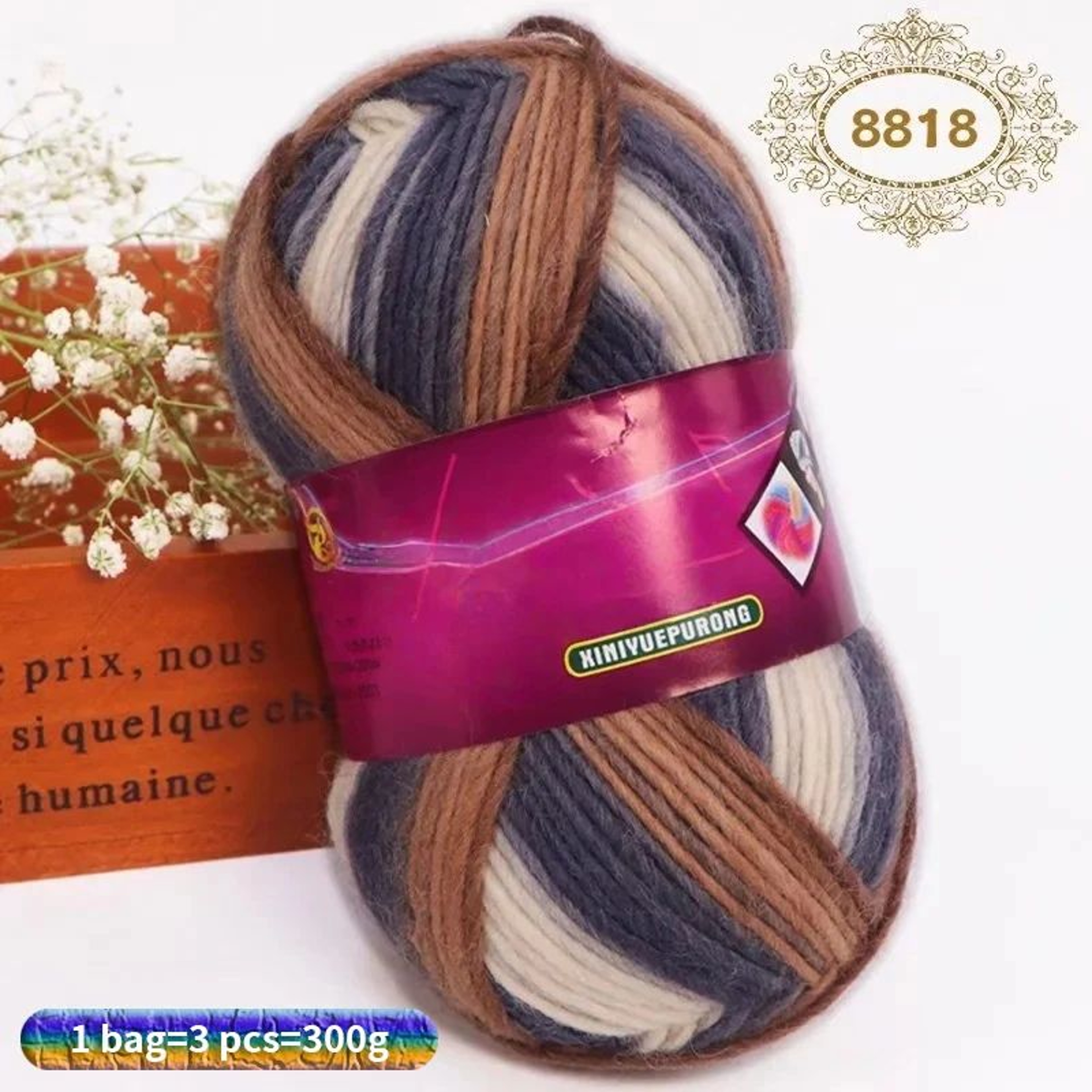 Gradient Wool Yarn Pack 106 Oz For Knitting And Crochet 16