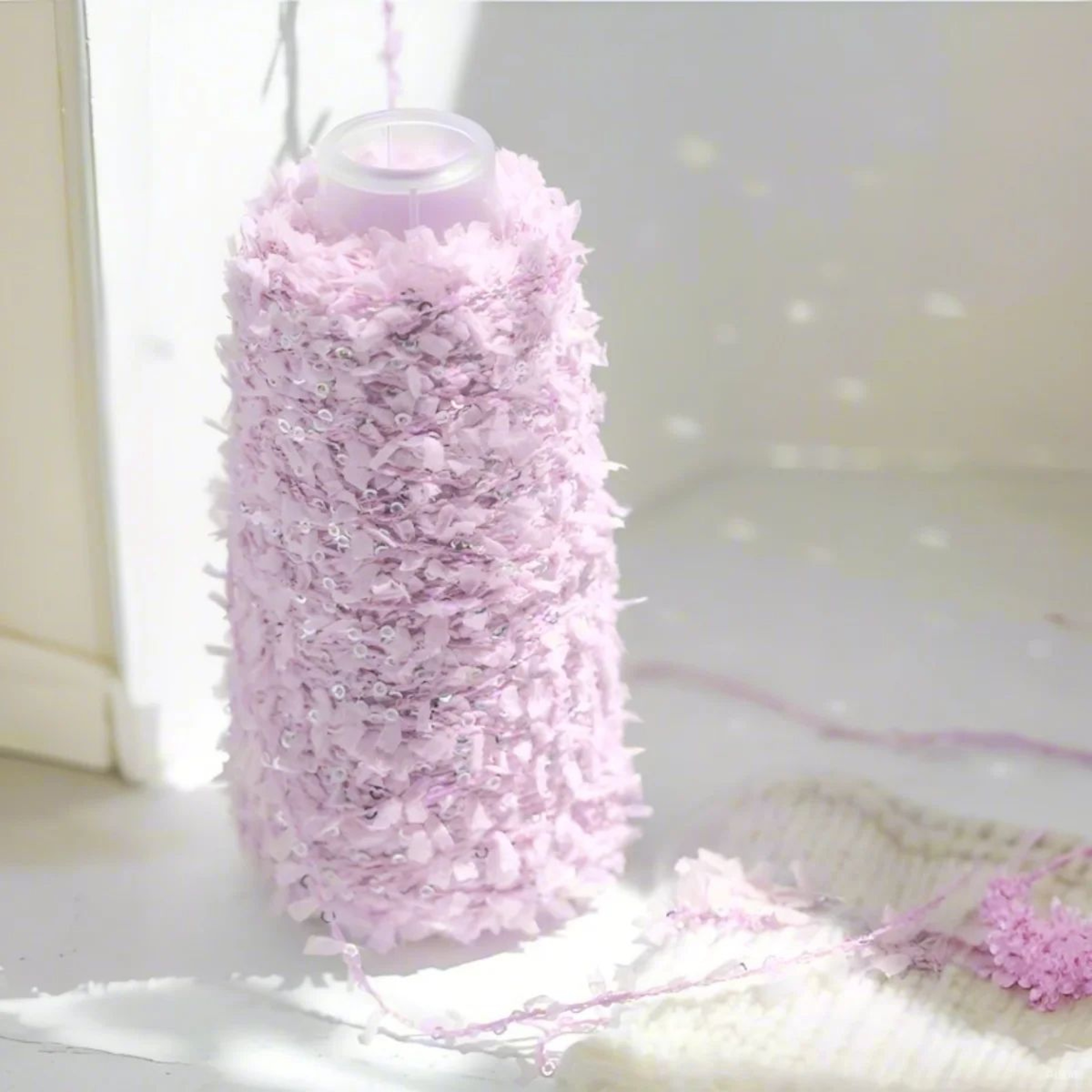Silk Sequin Fancy Yarn 18 Oz For Knitting And Crochet 3
