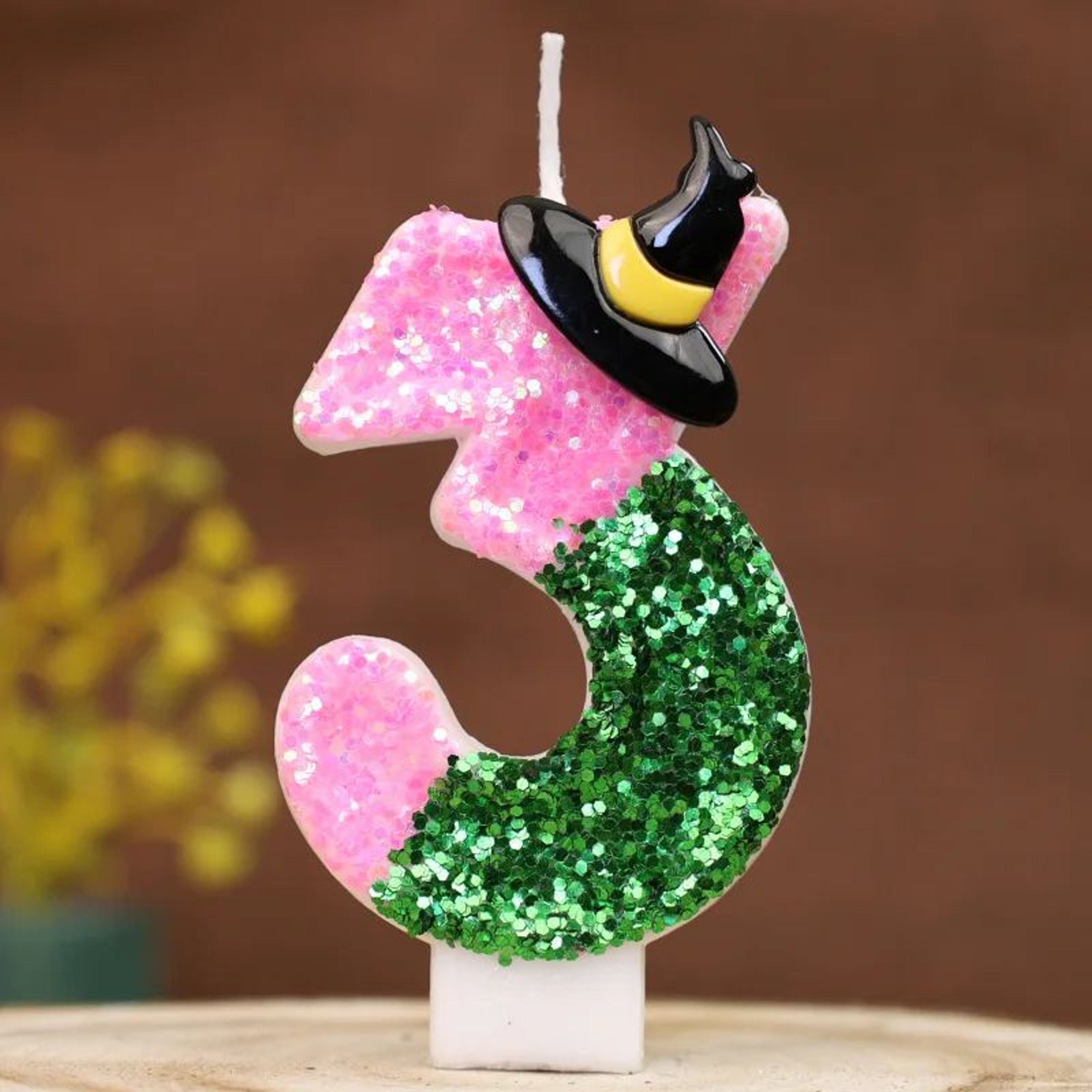 Witch Theme Number Birthday Candle Cake Topper 9