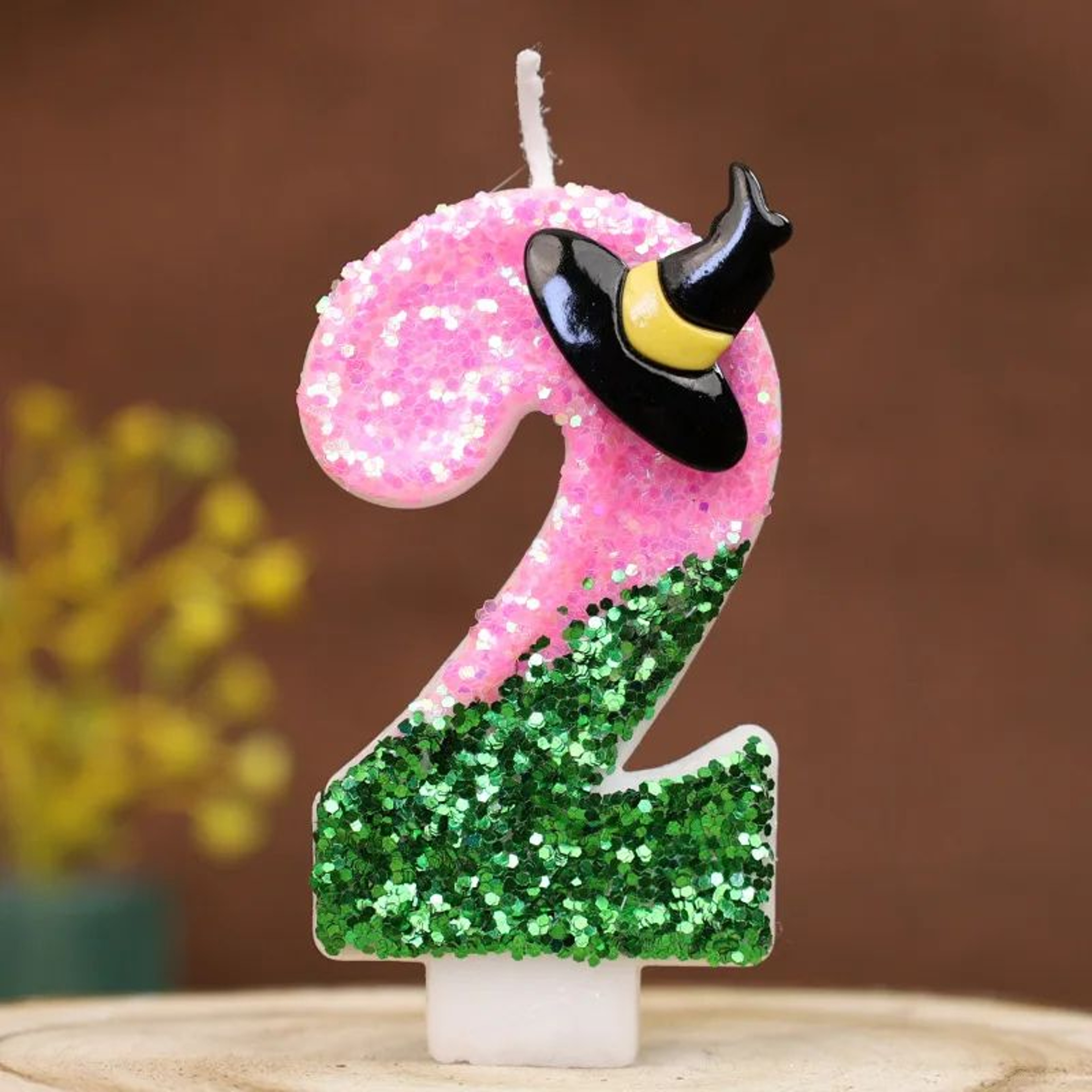 Witch Theme Number Birthday Candle Cake Topper 8