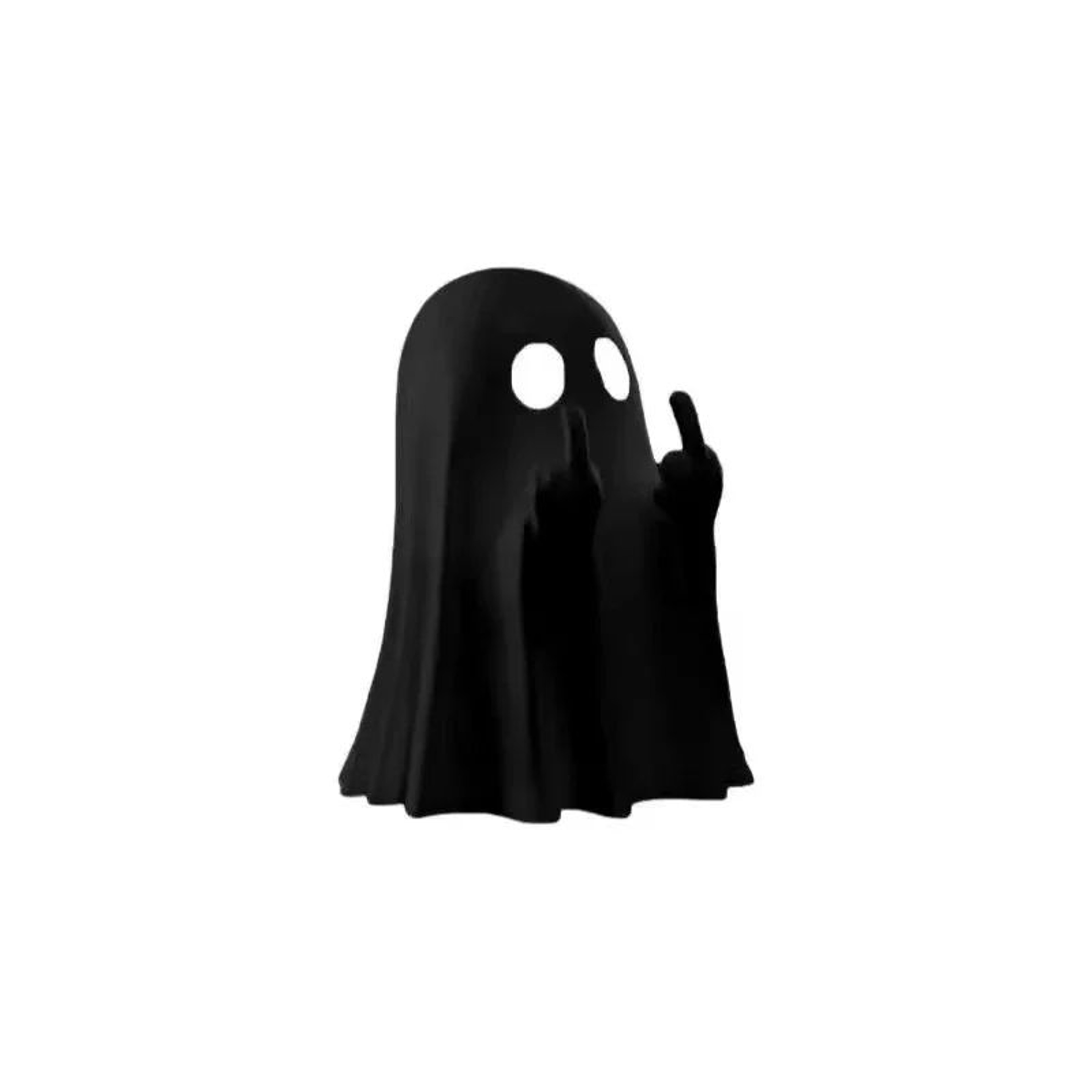 Funny Middle Finger Ghost Halloween Figurine 7