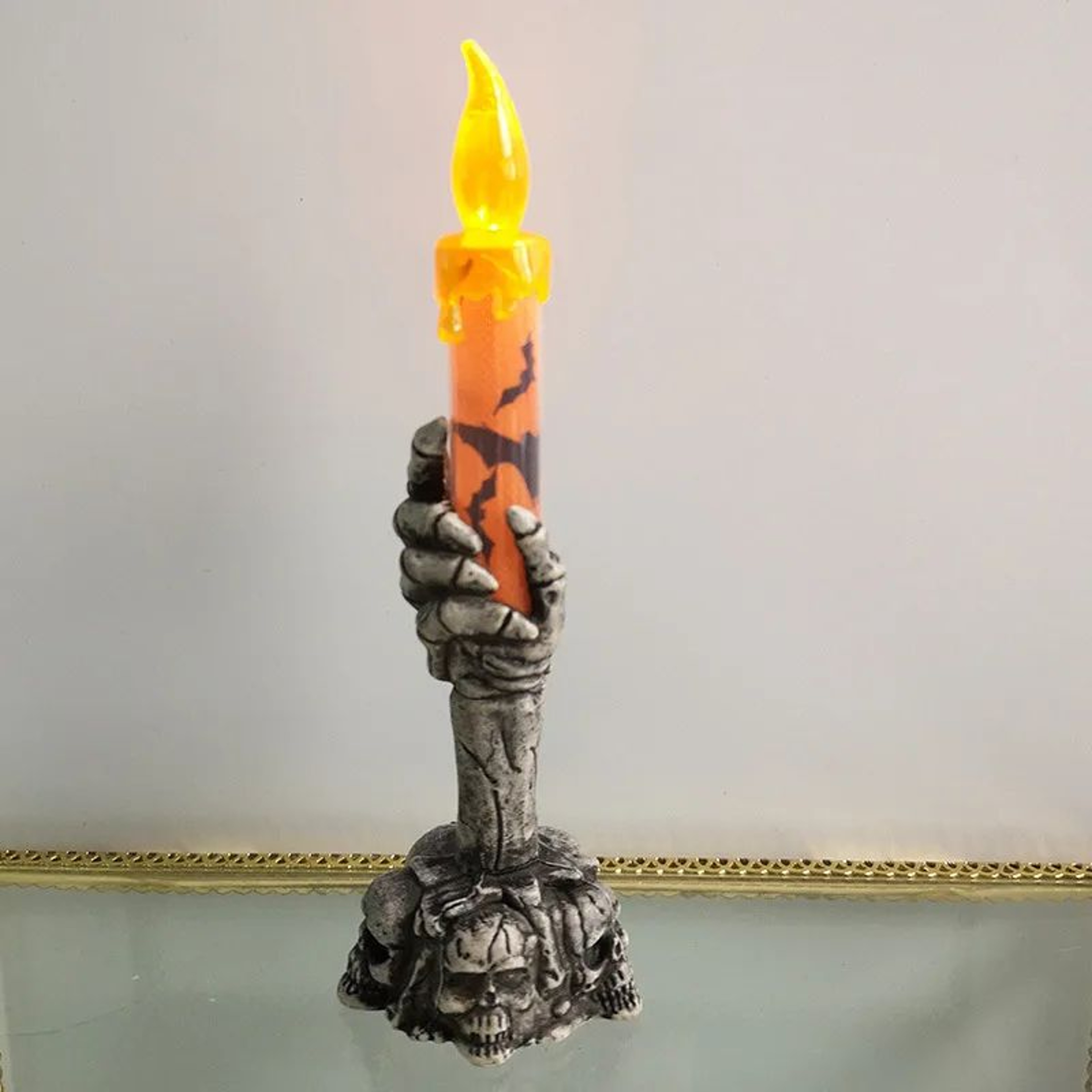 Halloween Party Cake Candles Set With Skeleton Ghost And Pumpkin Designs 7