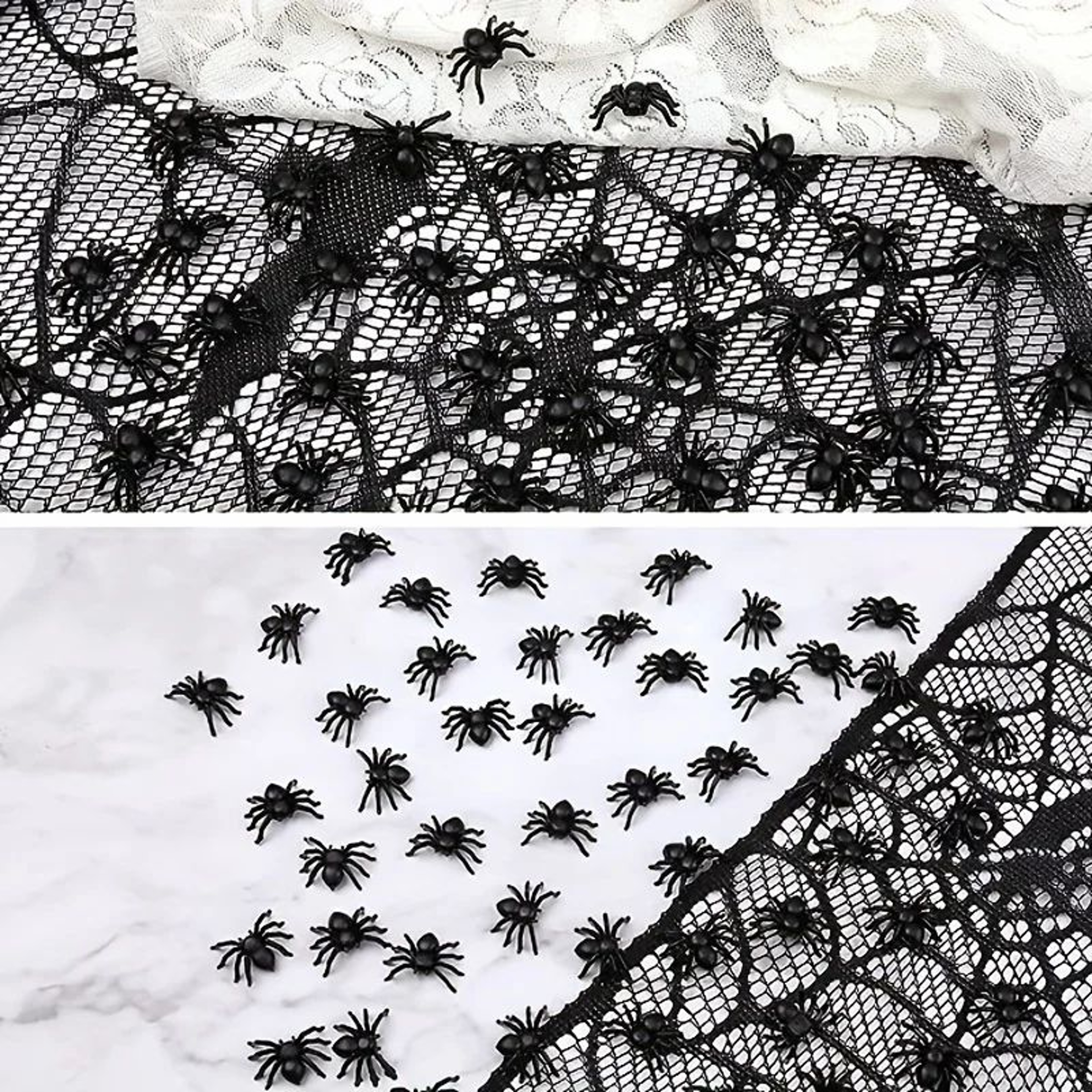 Realistic Mini Black Spider Halloween Decor 2