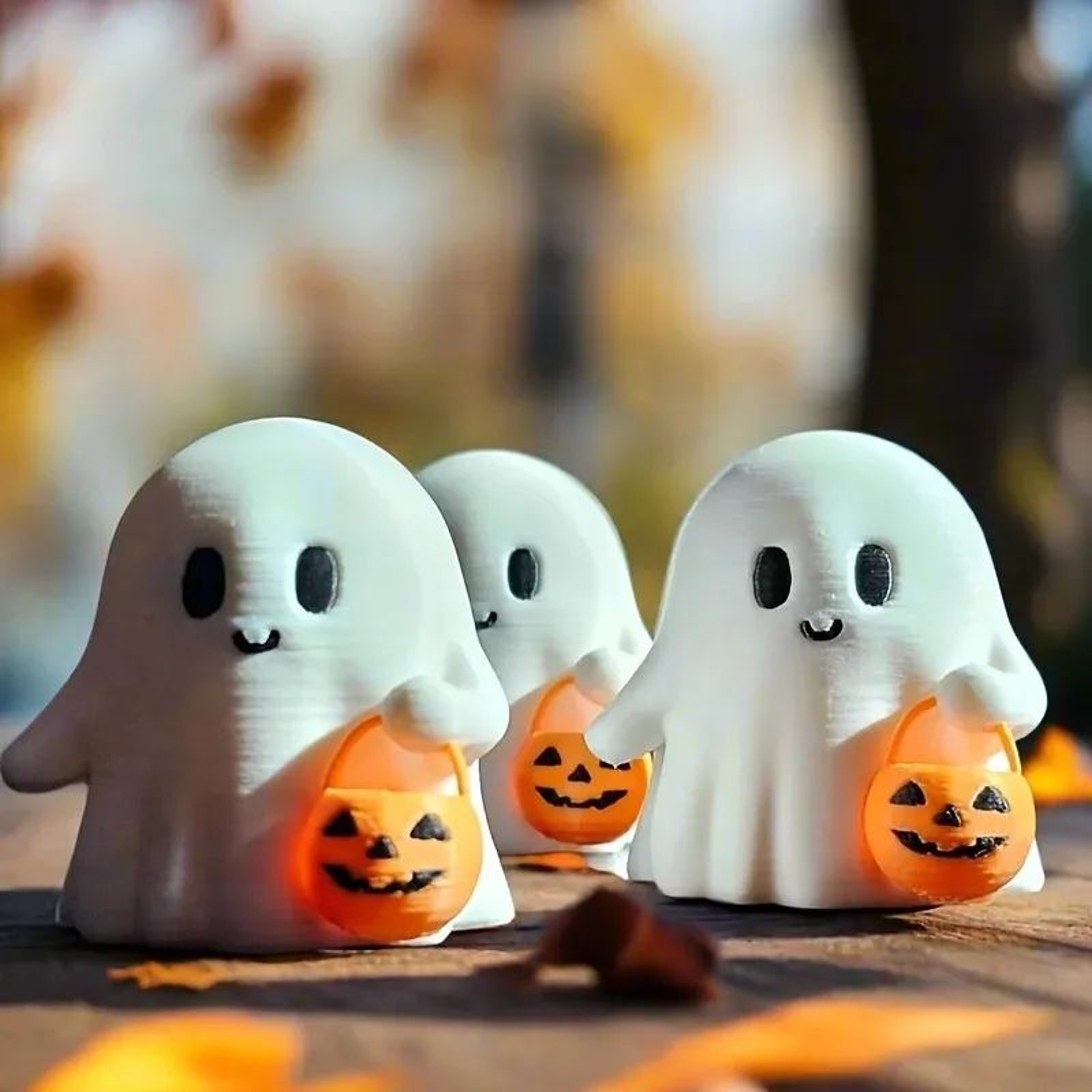Cute Pumpkin Halloween Figurine 1