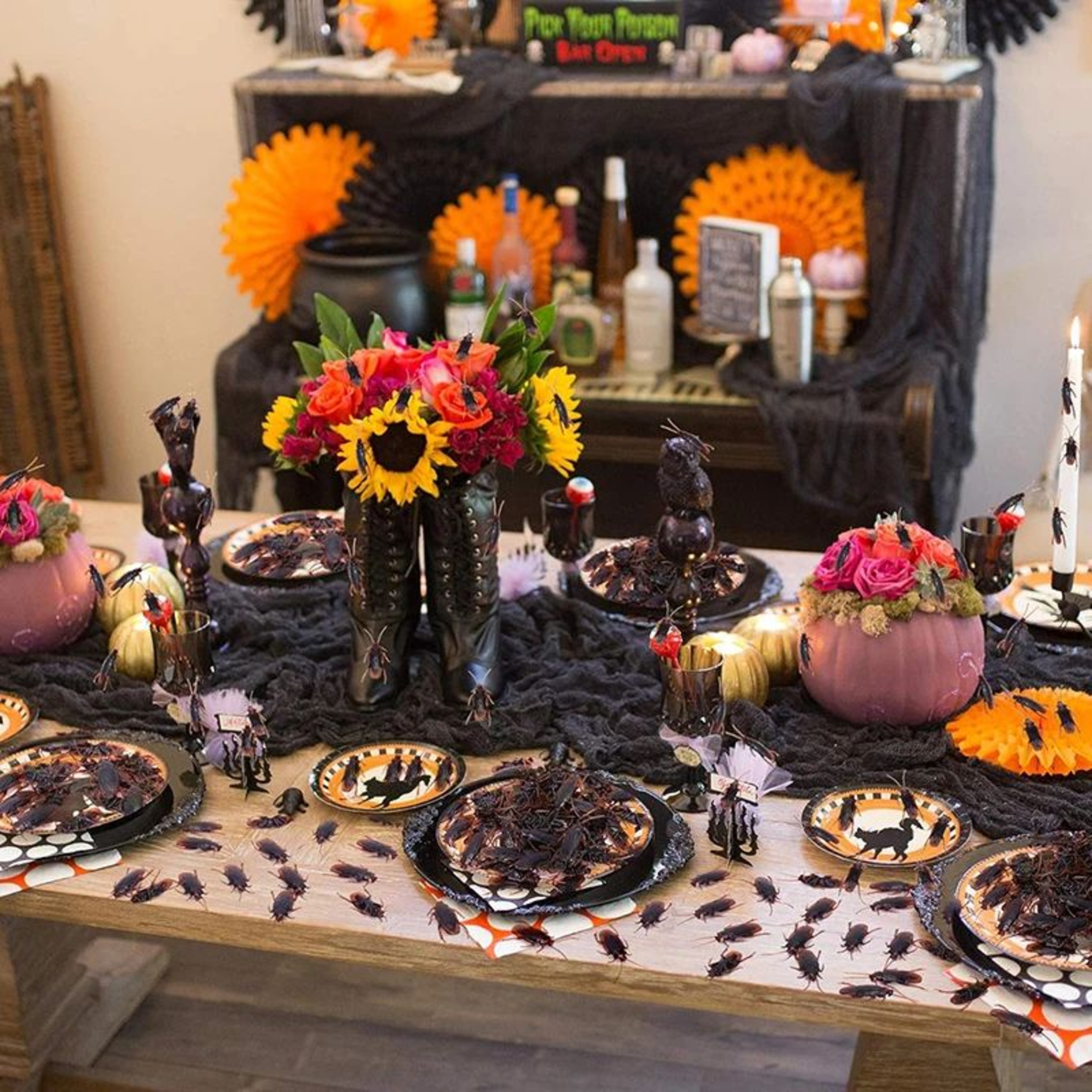 Realistic Fake Bugs Halloween Prank Set 5