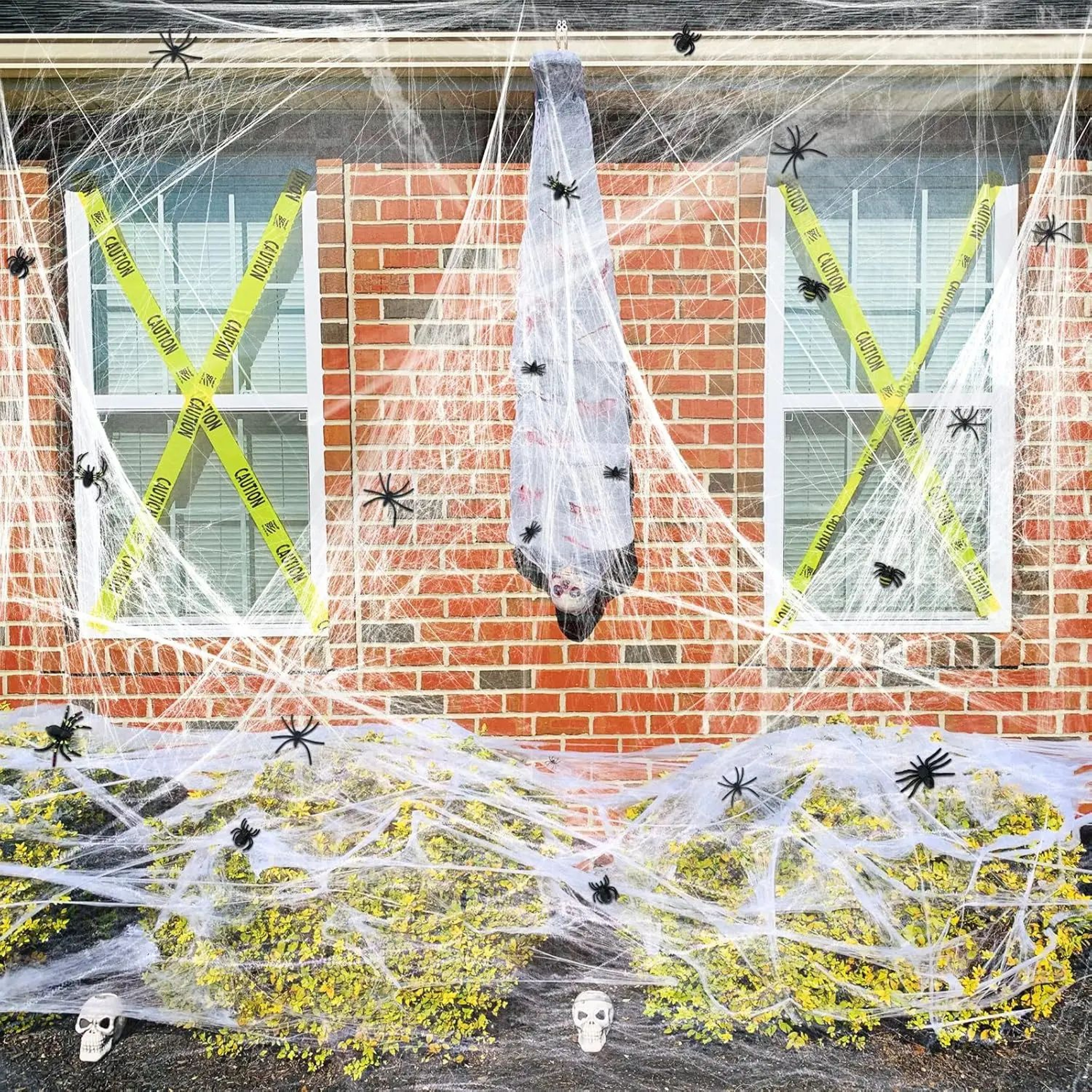 Stretchable Spider Web Halloween Decor 4