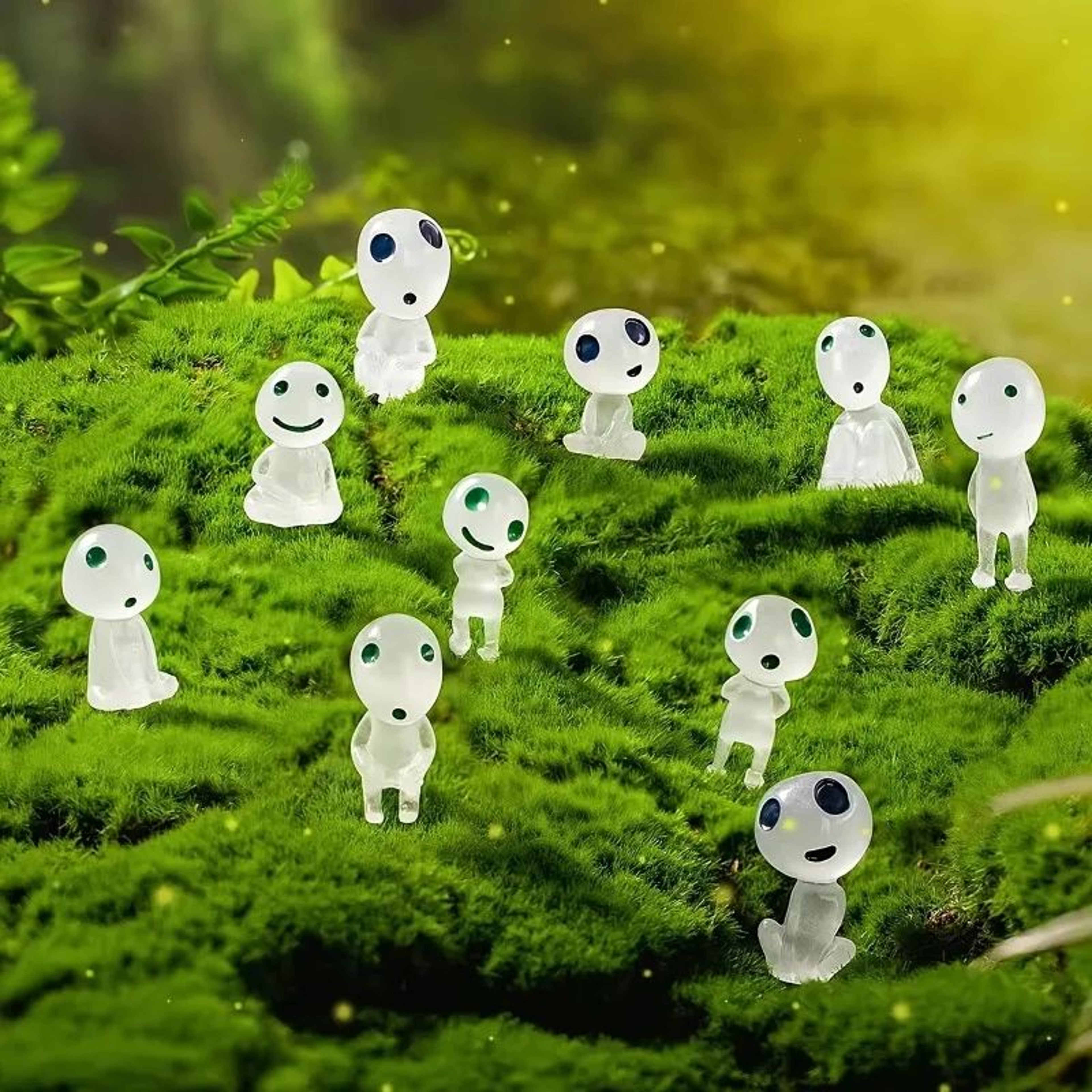 Luminous Mini Ghost Figurine Set 1