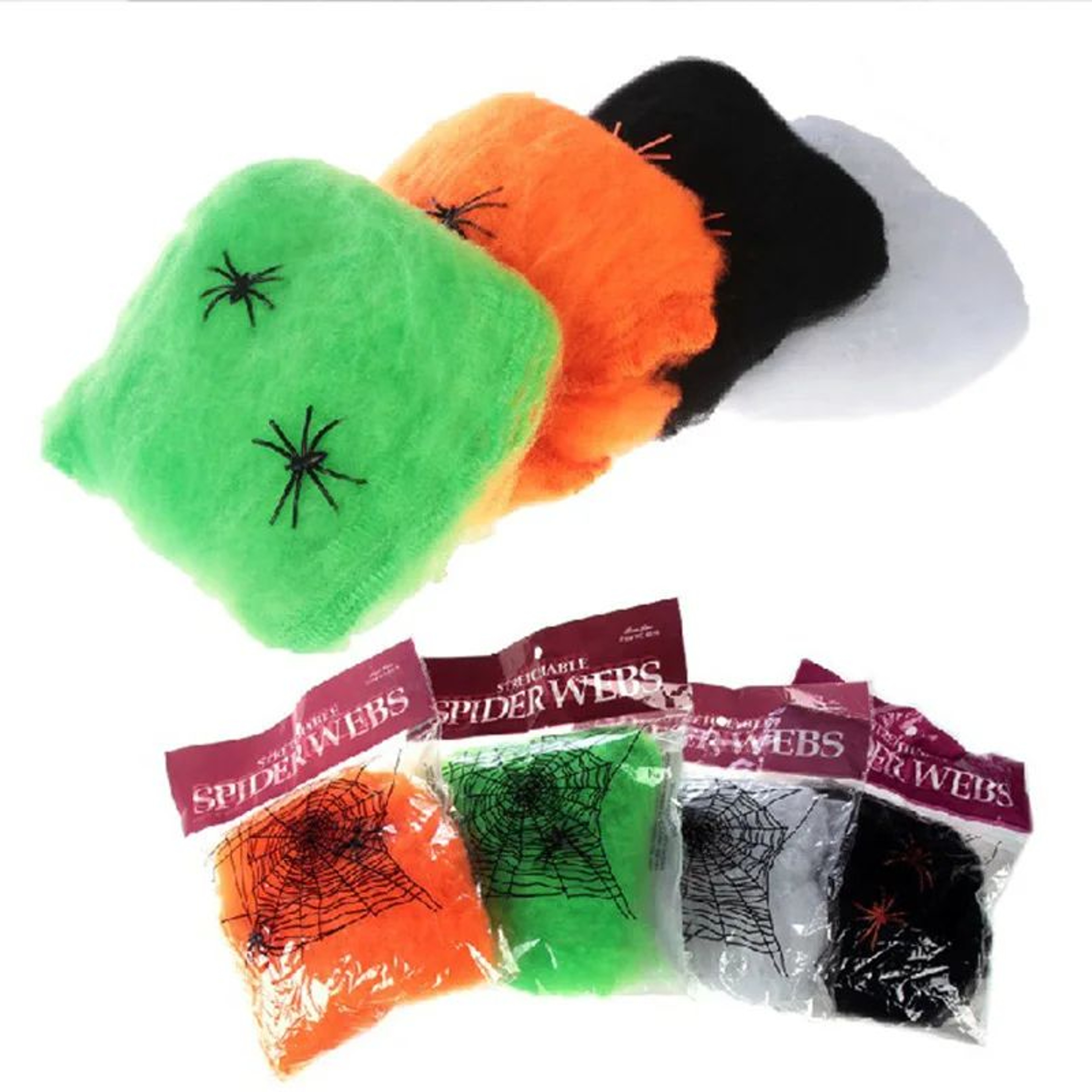 Stretchy Halloween Spider Web Decoration 4
