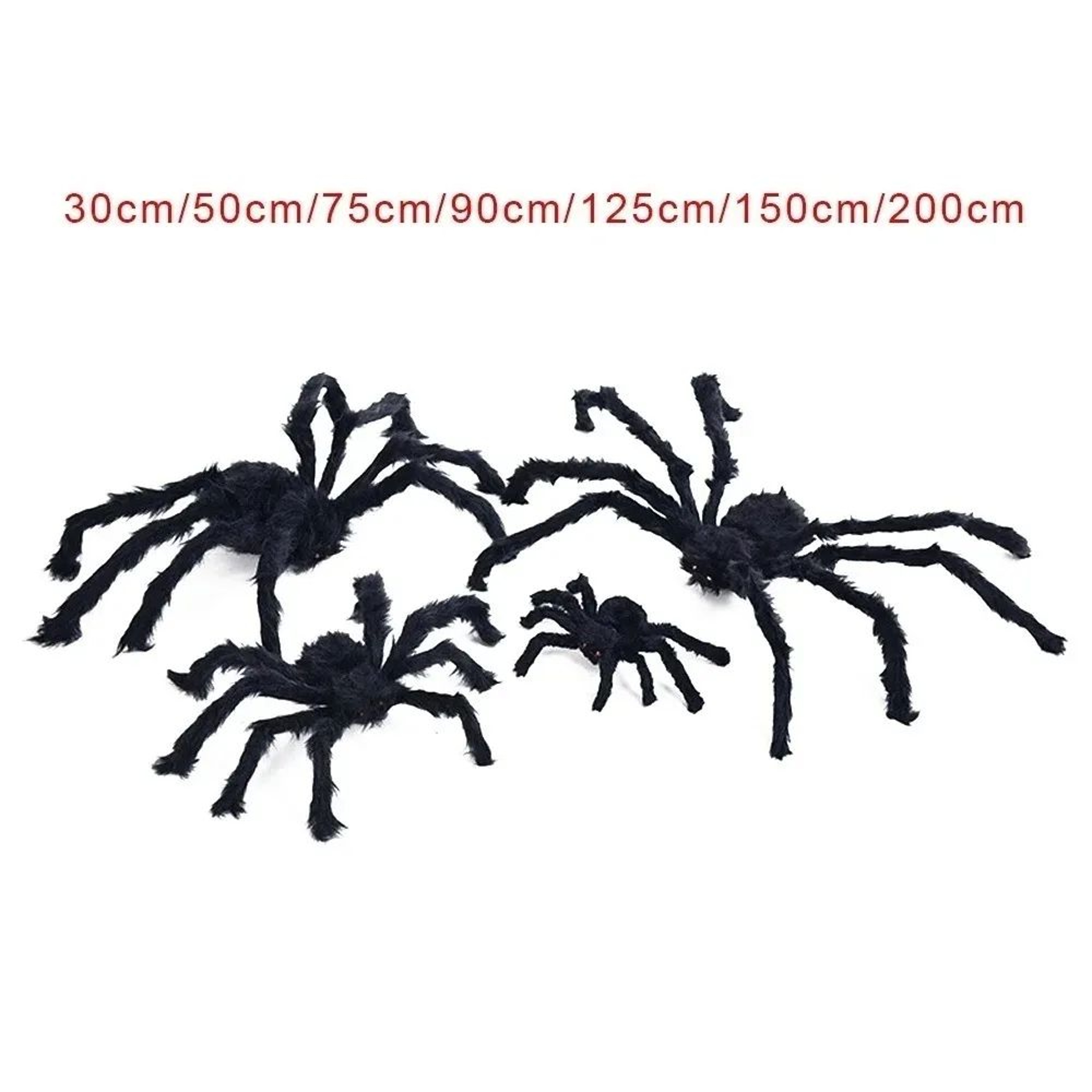 Oversized Creepy Plush Spider Decor 5