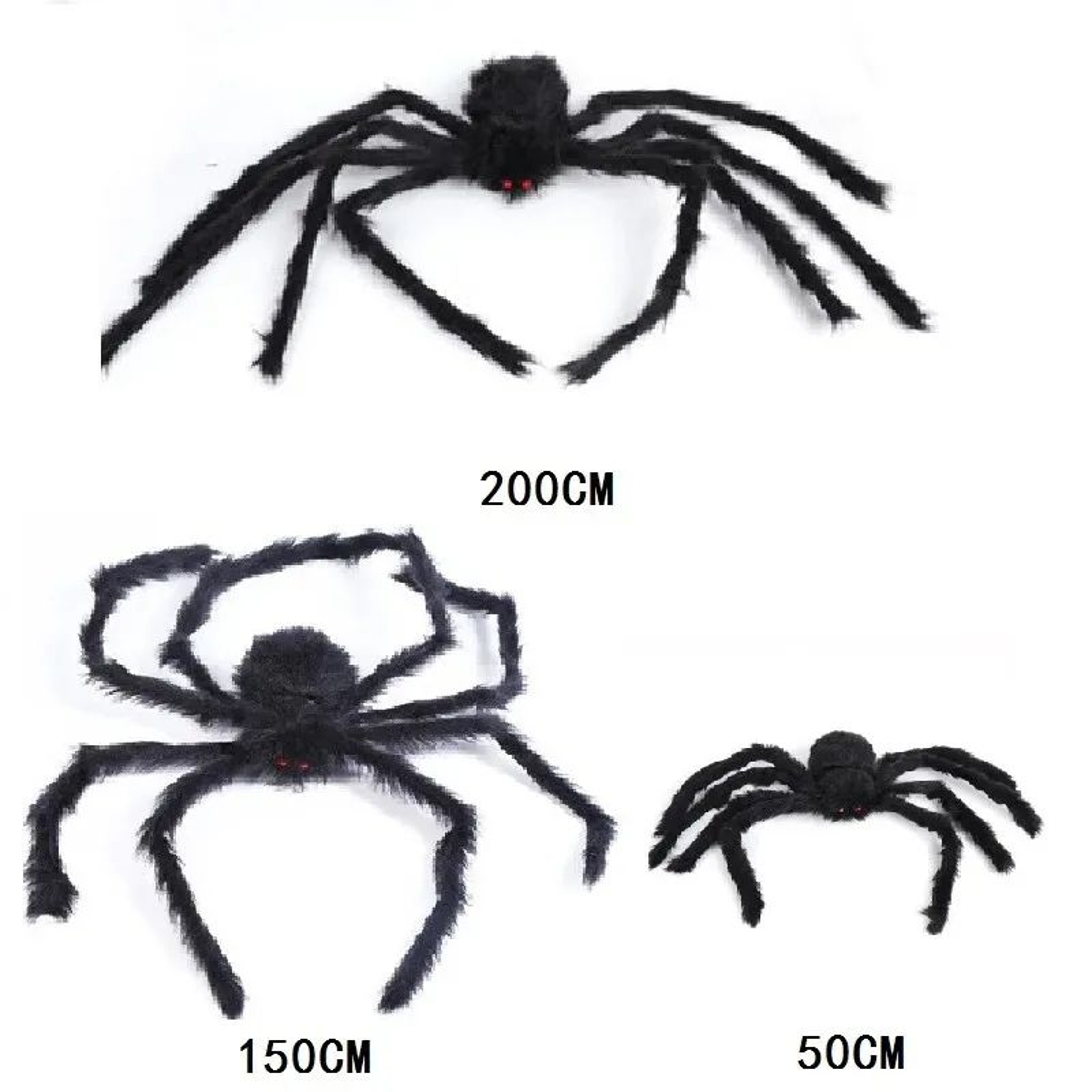 Oversized Creepy Plush Spider Decor 20