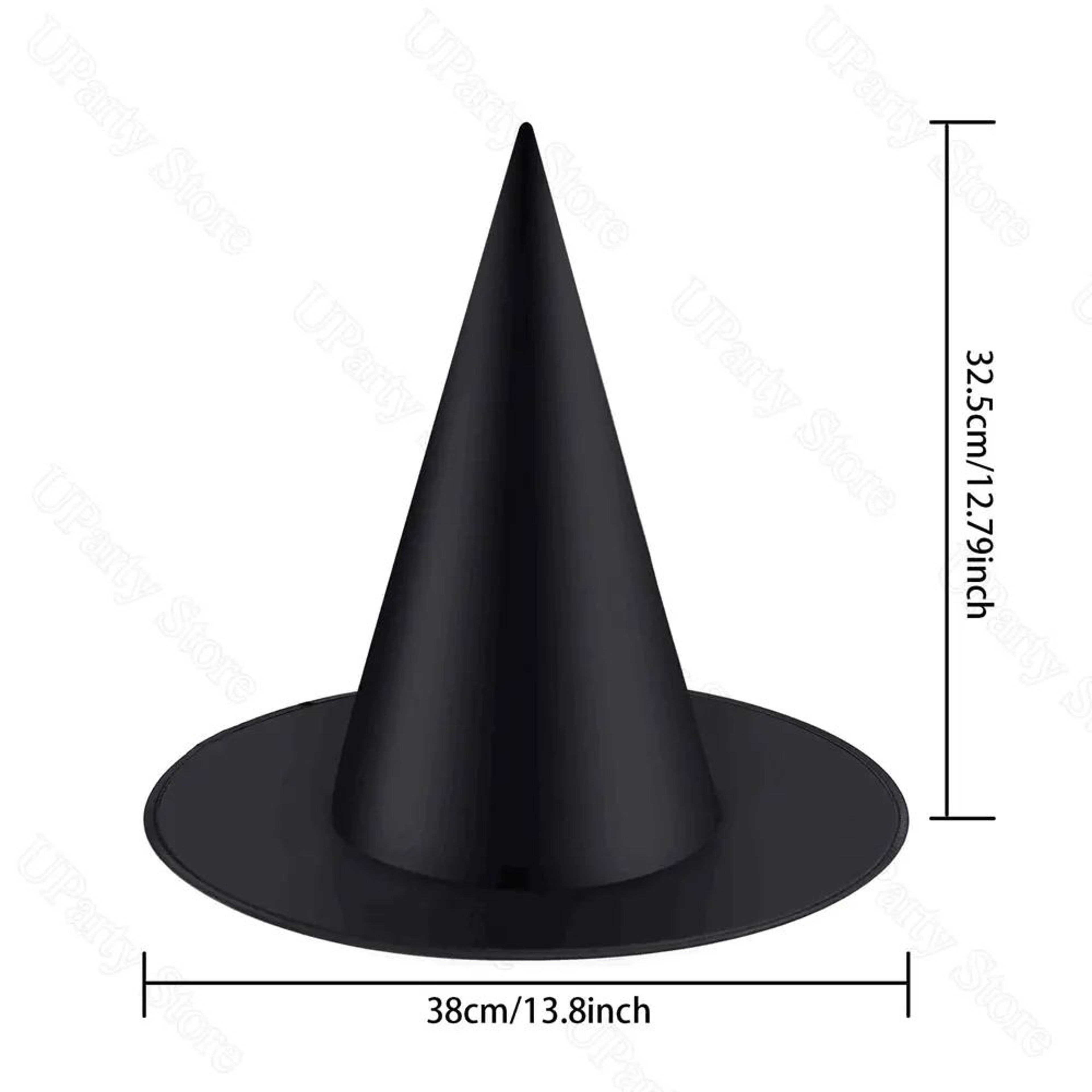 Hanging Black Witch Hat Decoration Set 1