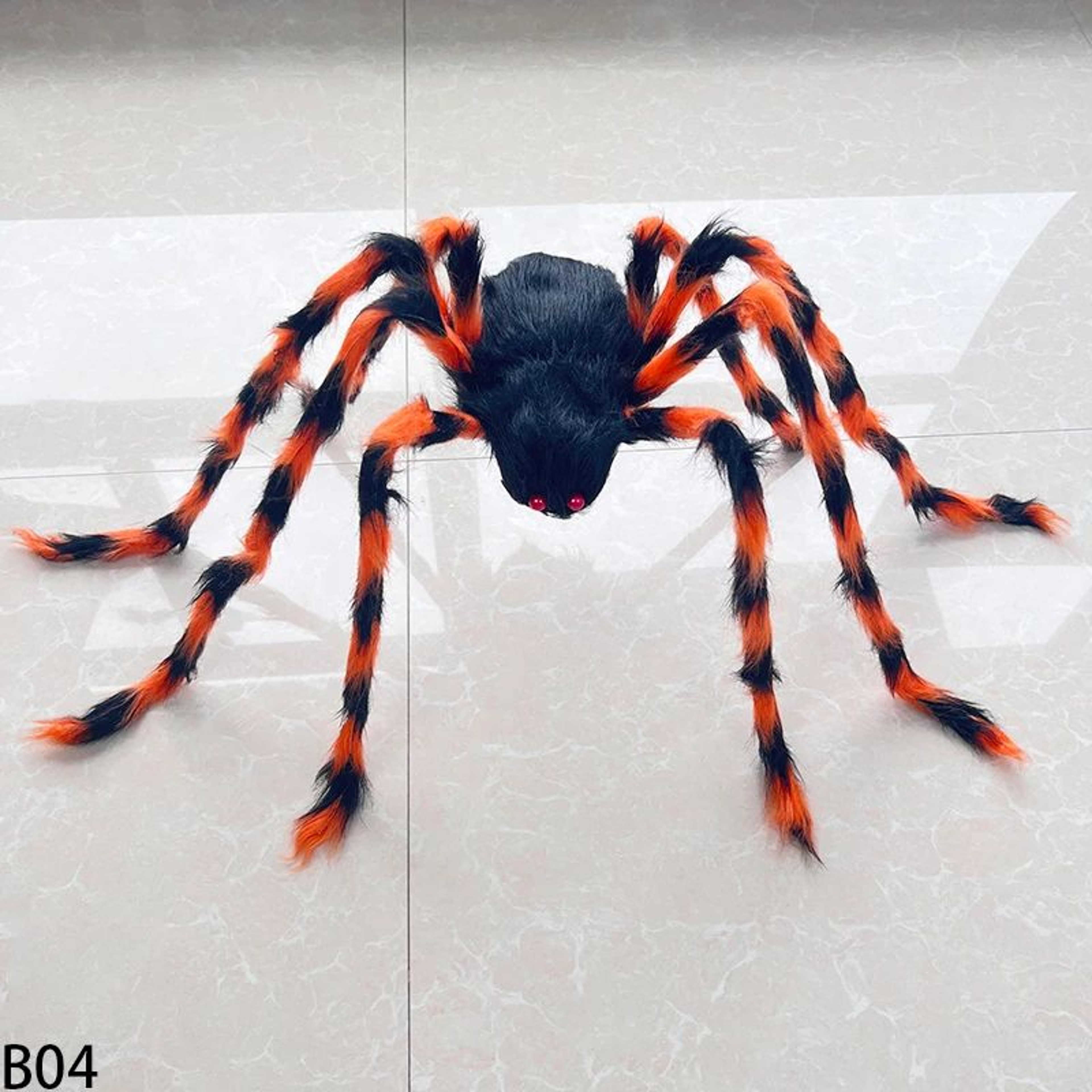 Oversized Black Plush Spider Prop 9
