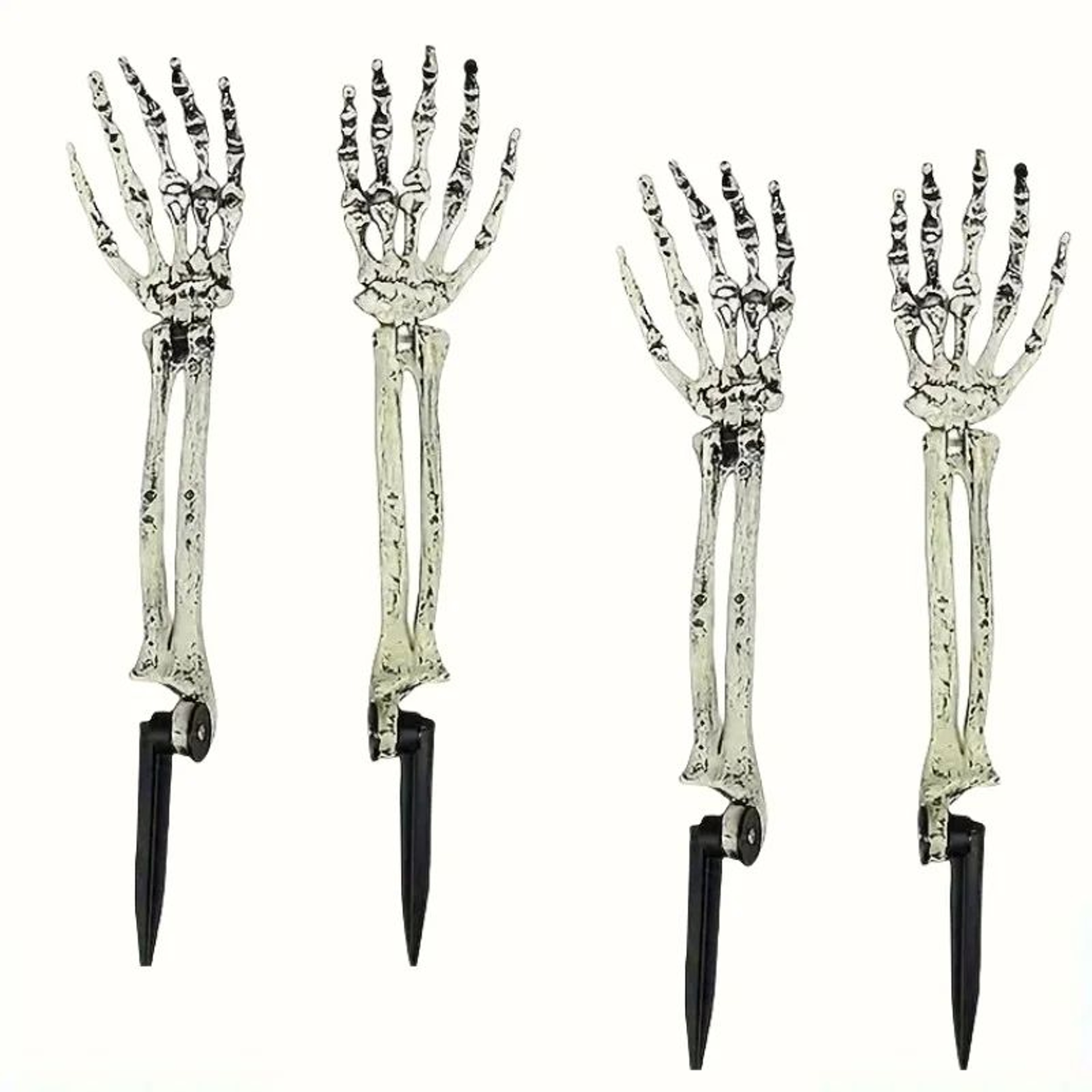 Skeleton Skull Hand Ground Stakes 10