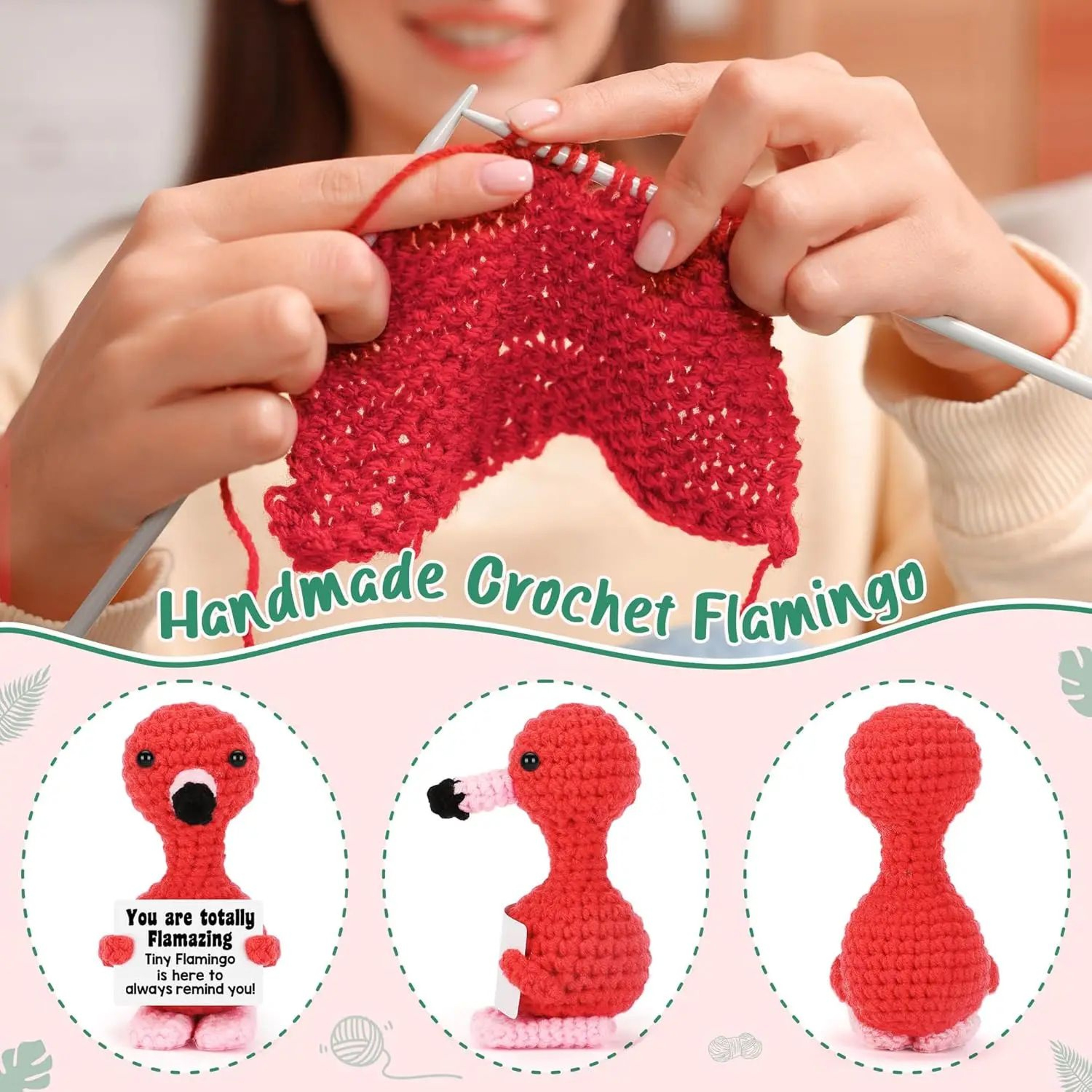 Positive Pocket Hug Crochet Doll 1