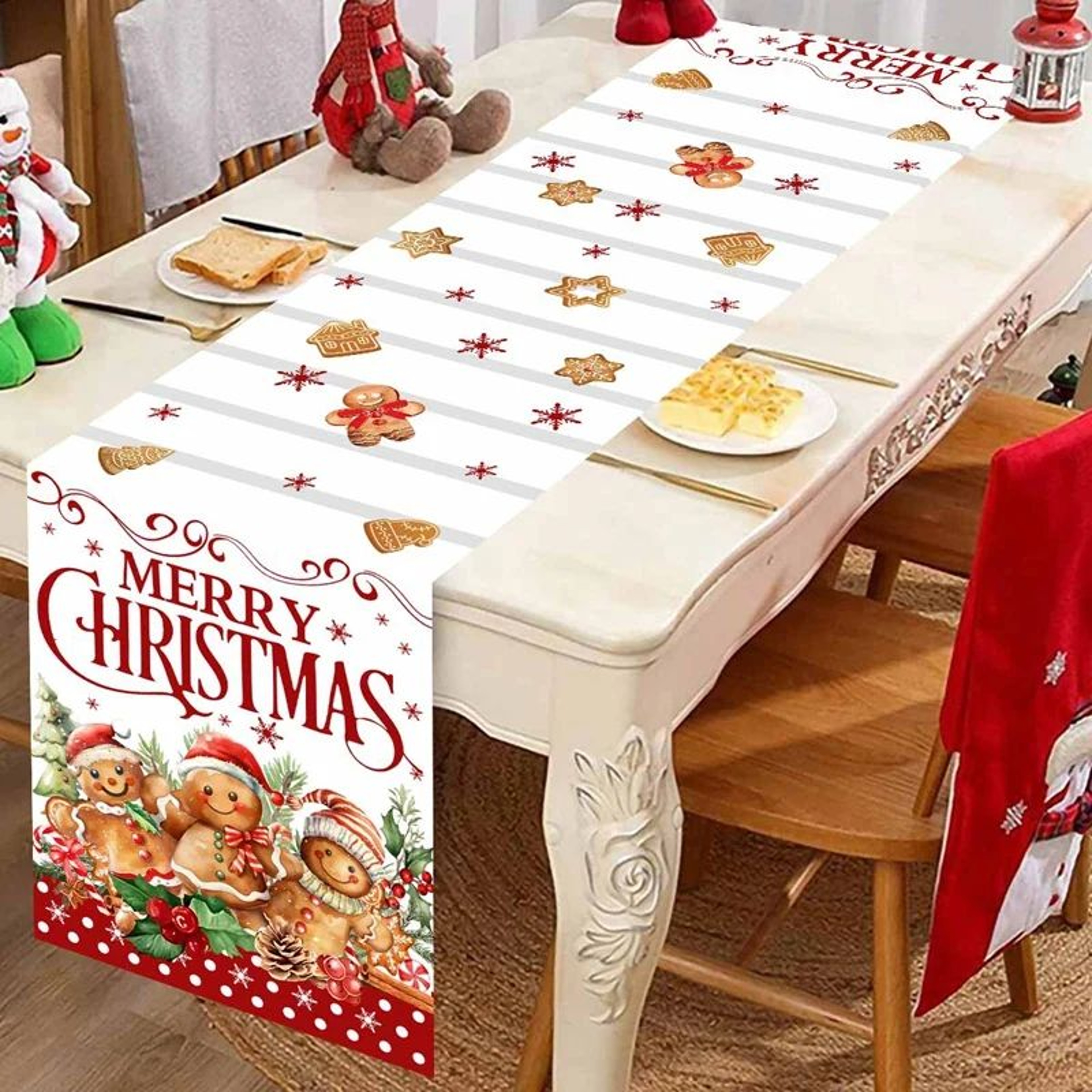 Santa Claus Christmas Table Runner 6