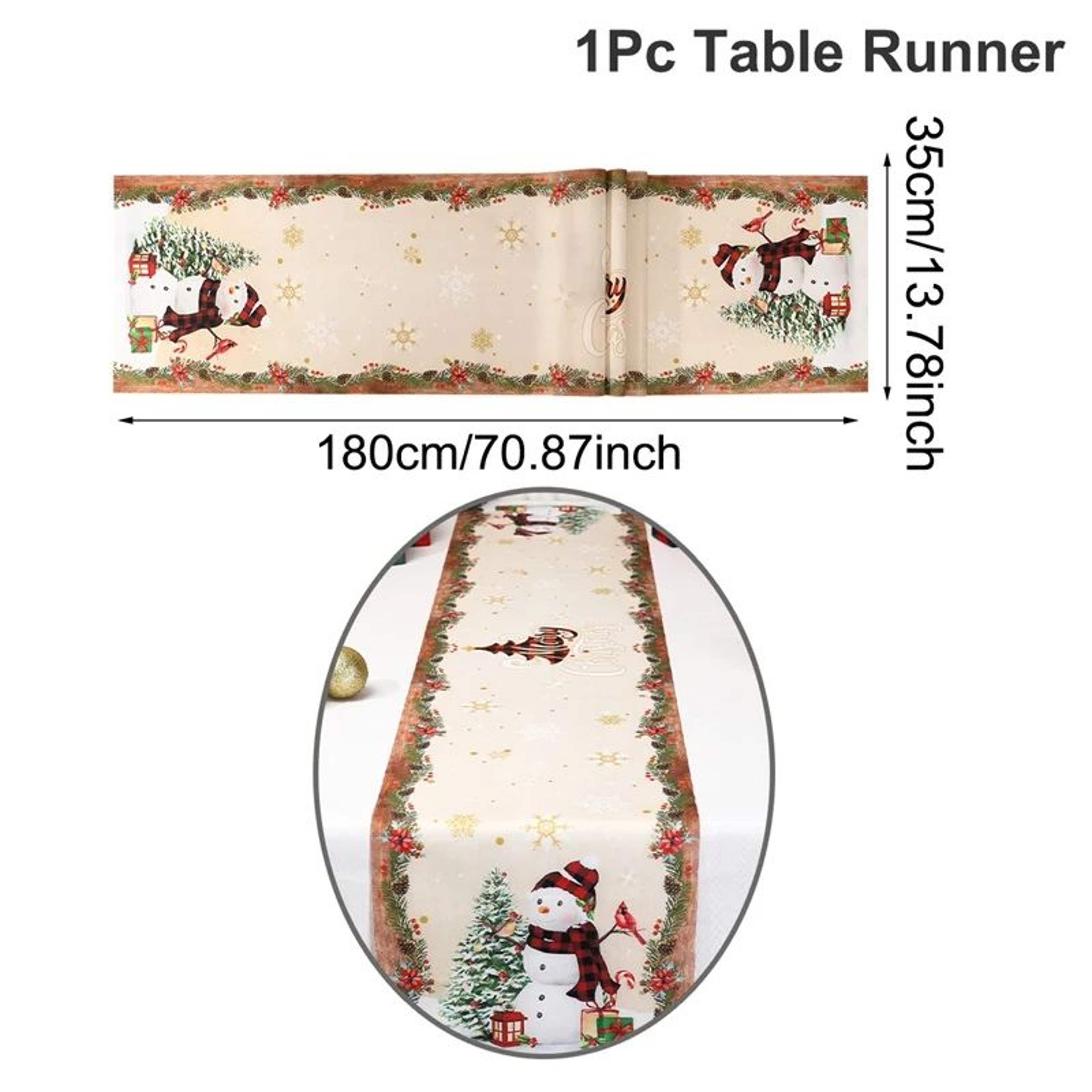 Santa Claus Christmas Table Runner 15
